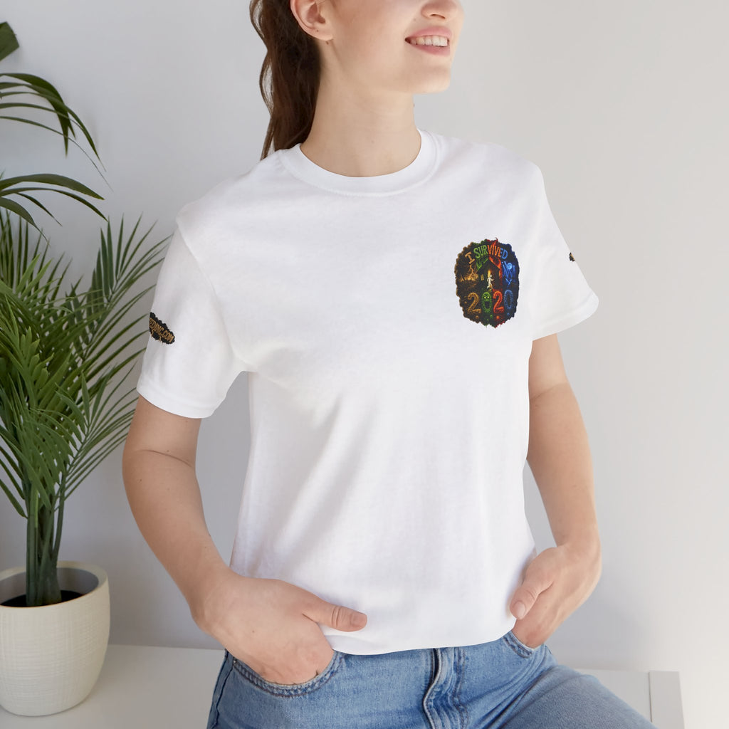 I Survived 2020 — "No Signal" Test Pattern Tee Alien Broadcast Finale Summer Premiere Unisex Jersey Short Sleeve Tee