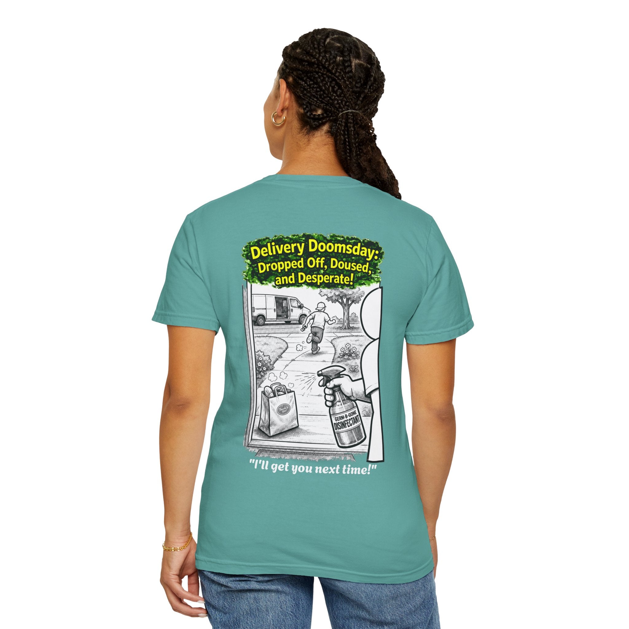 Sobreviví al 2020 — T1:E5 "Apocalipsis de Entregas" | Camiseta unisex teñida de edición Pandemia