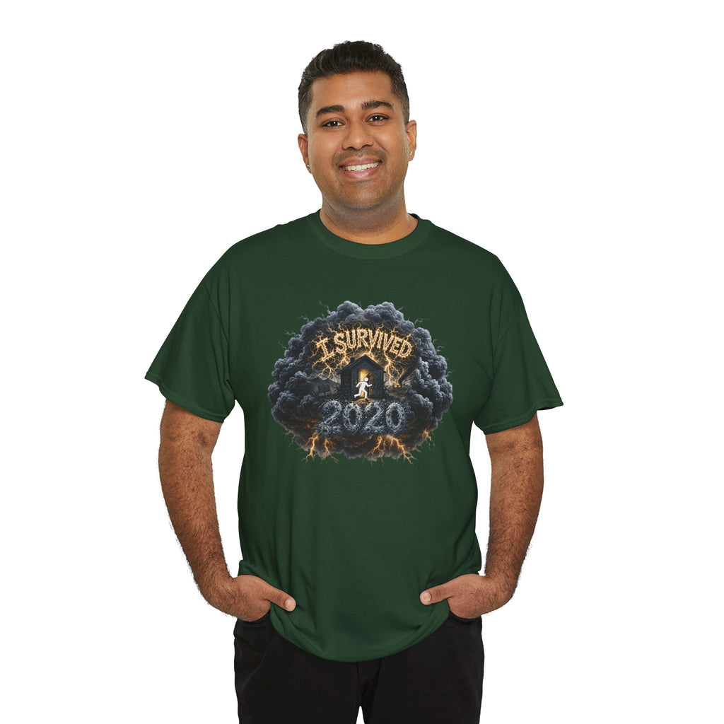 I Survived 2020 —  Deriector's Cut Original Design Teaser Tee | Season 1 Premiere Drop Unisex Heavy Cotton Tee