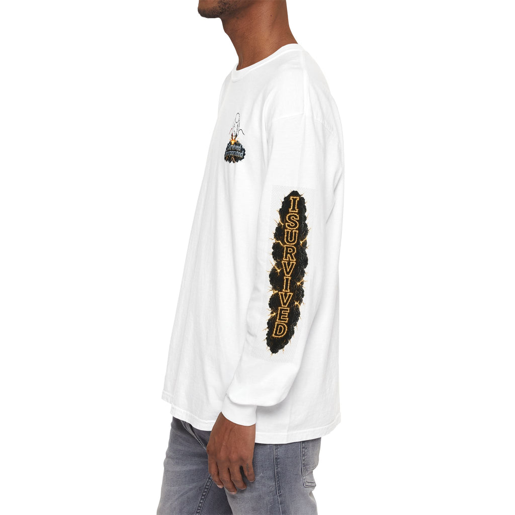 I Survived 2020 — "Please Stand By" Test Pattern Tee Special Edition Summer Premier Unisex Garment-Dyed Long Sleeve T-Shirt