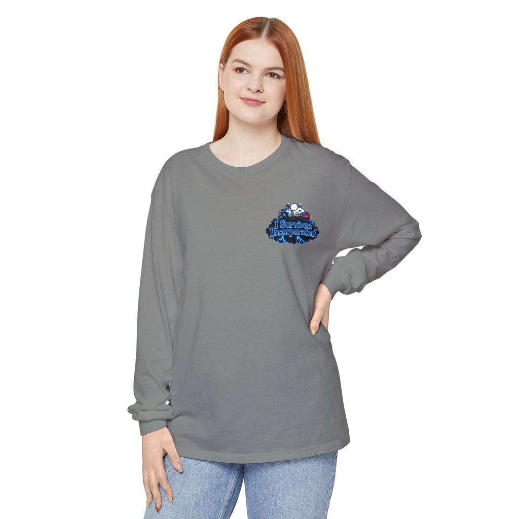 I Survived 2020 — "Please Stand By" Test Pattern Tee Lockdown Edition Summer Exclusive Unisex Garment-Dyed Long Sleeve T-Shirt