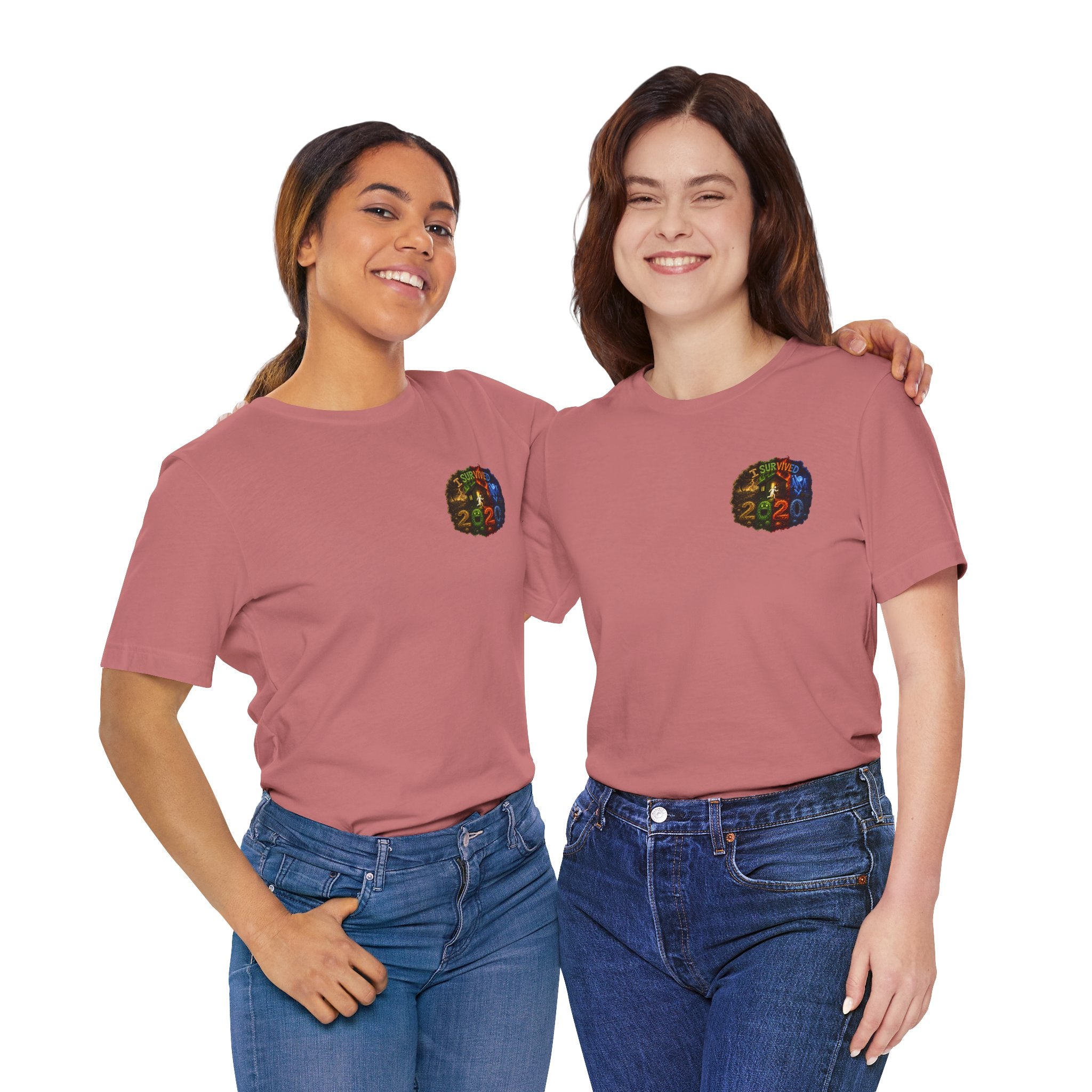 I Survived 2020 — "No Signal" Test Pattern Tee Alien Broadcast Finale Summer Premiere Unisex Jersey Short Sleeve Tee
