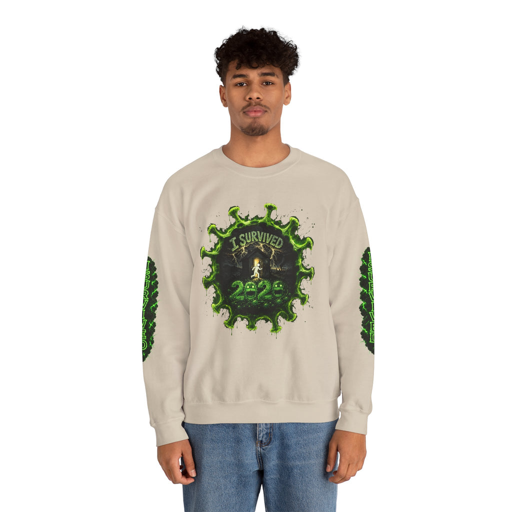I Survived 2020 — Director's Cut S1:E3 "The Jab!" | Pandemic Edition Unisex Heavy Blend™ Crewneck Sweatshirt