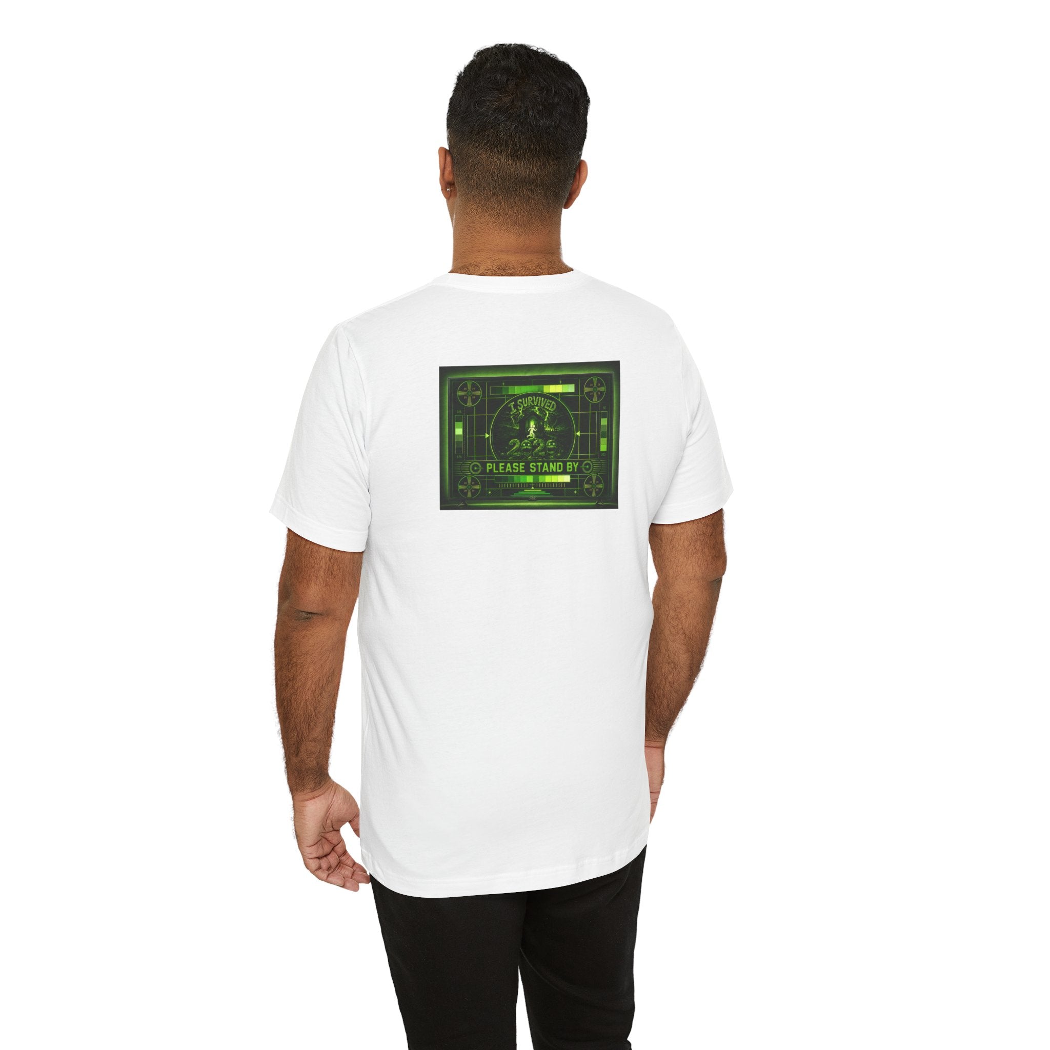 I Survived 2020 — "Please Stand By" Test Pattern Toxic Signal Tee Summer Premiere Unisex Jersey Short Sleeve Tee