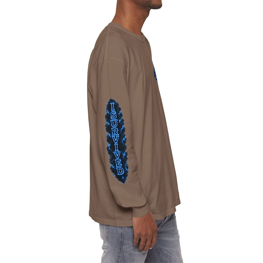 I Survived 2020 — "Please Stand By" Test Pattern Tee Lockdown Special Edition Summer Exclusive Unisex Garment-Dyed Long Sleeve T-Shirt