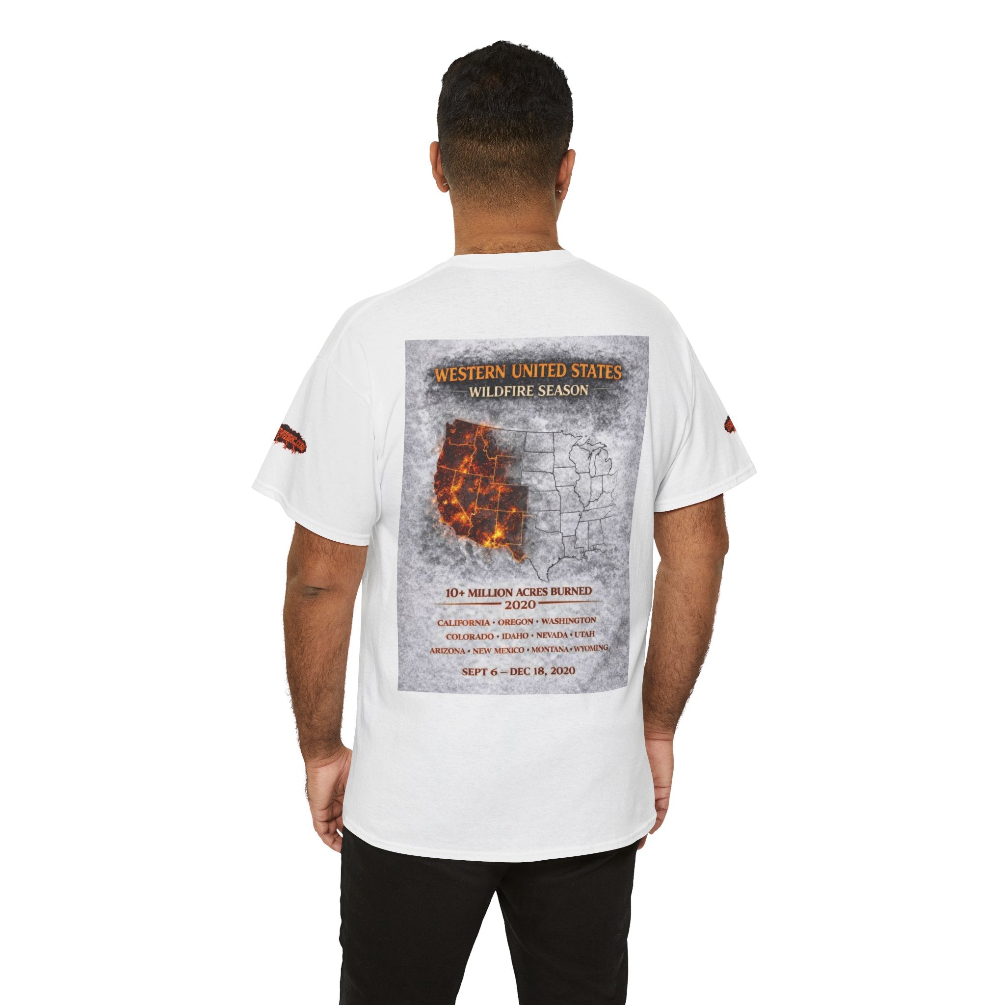 I Survived 2020 — WILDFIRES S2:E4: Special Edition "Western U.S." Memorial Unisex Heavy Cotton Tee