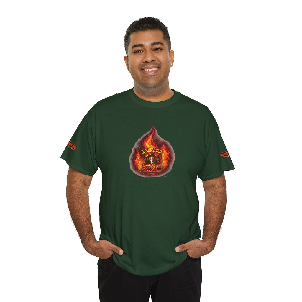 I Survived 2020 —  WILDFIRES S2:E4: Director's Cut Special Edition "Western U.S. Wildfire Season" Memorial Unisex Heavy Cotton Tee