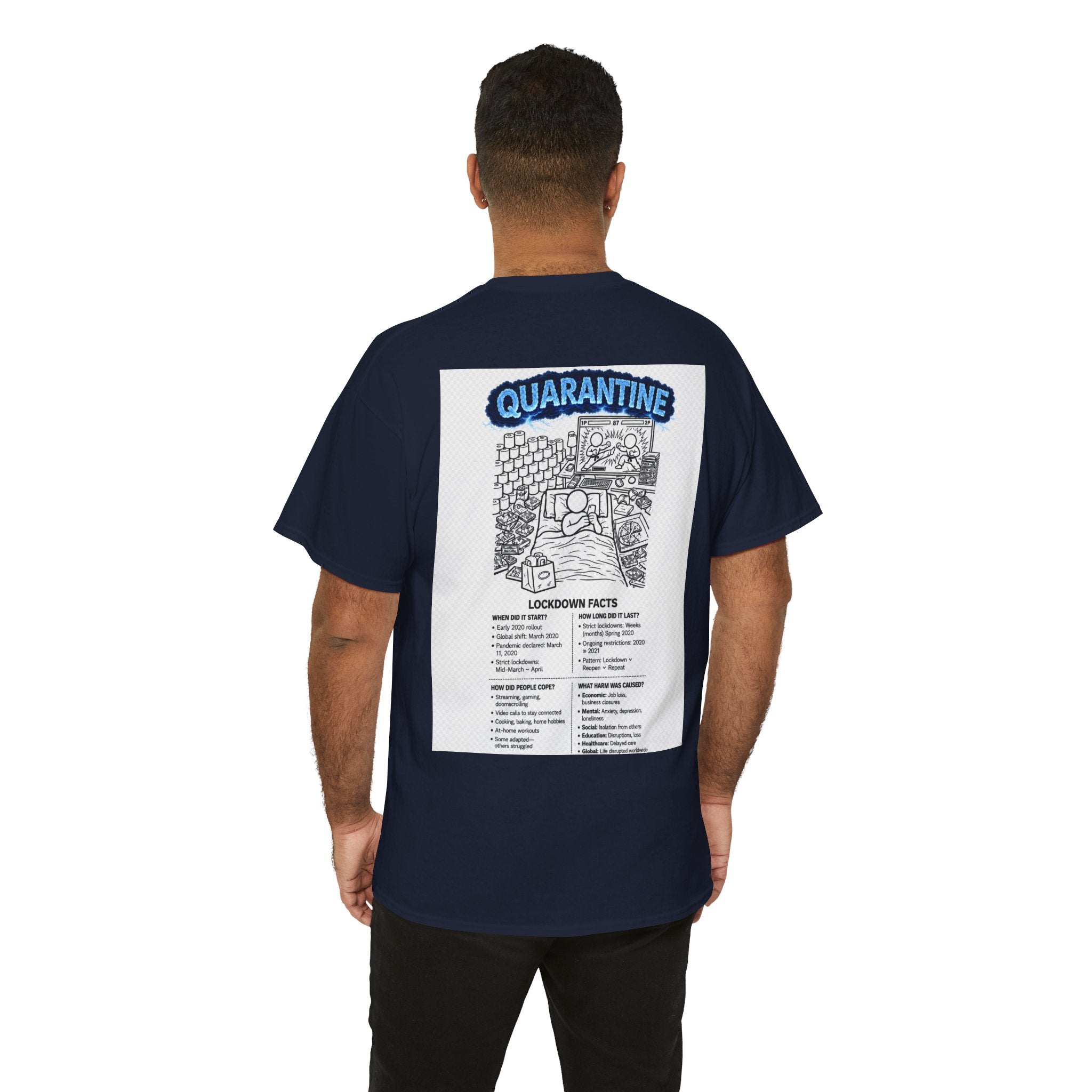 Copy of  I Survived 2020 — S3:E1 "Quarantine" | Lockdown Edition Documentary Unisex Heavy Cotton Tee