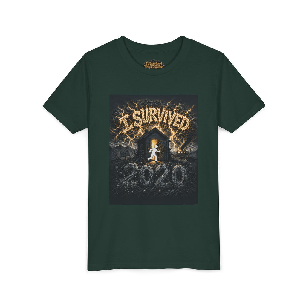 I Survived 2020 — Original Design Teaser Tee | Season 1 Premiere Drop Youth Short Sleeve Tee