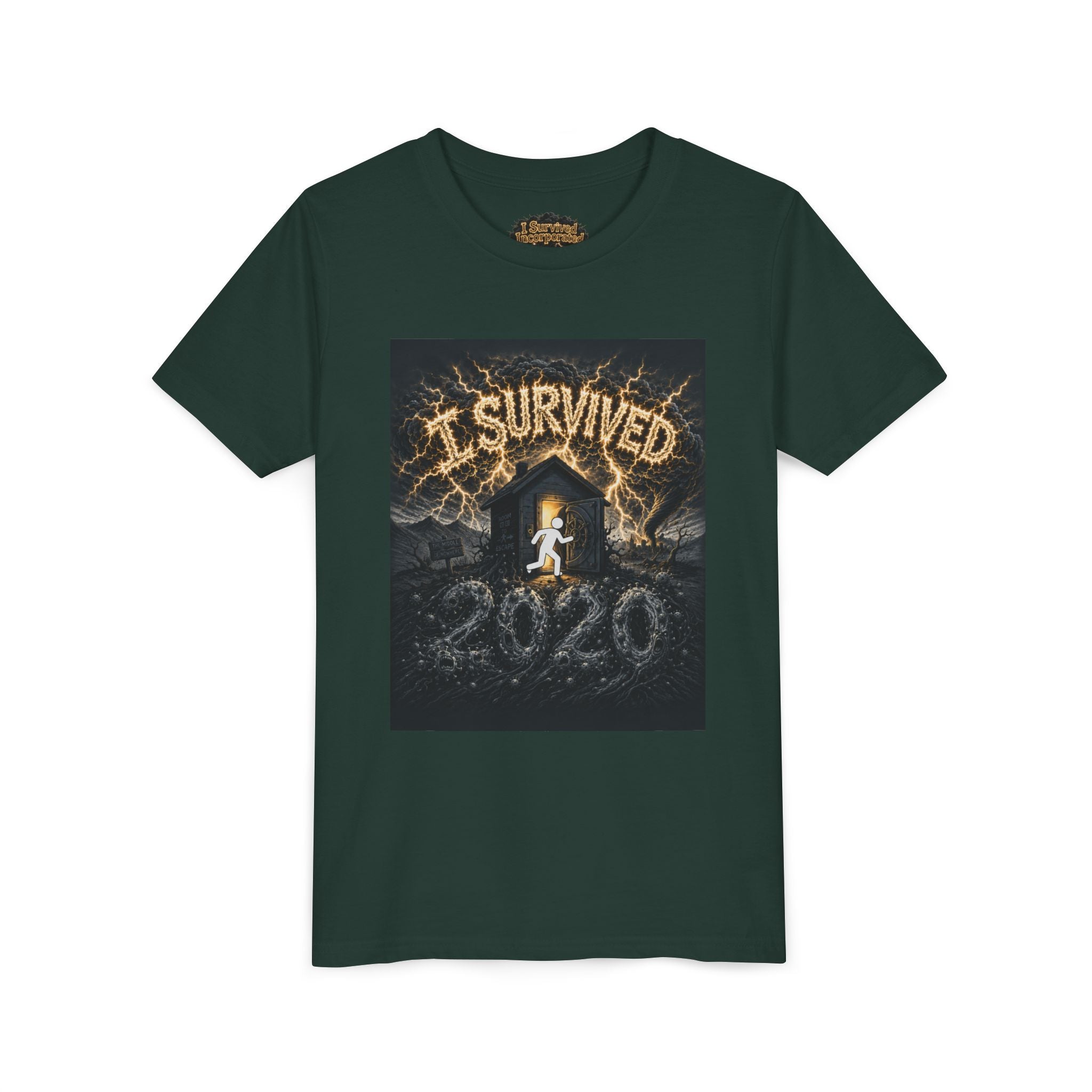 I Survived 2020 — Original Design Teaser Tee | Season 1 Premiere Drop Youth Short Sleeve Tee