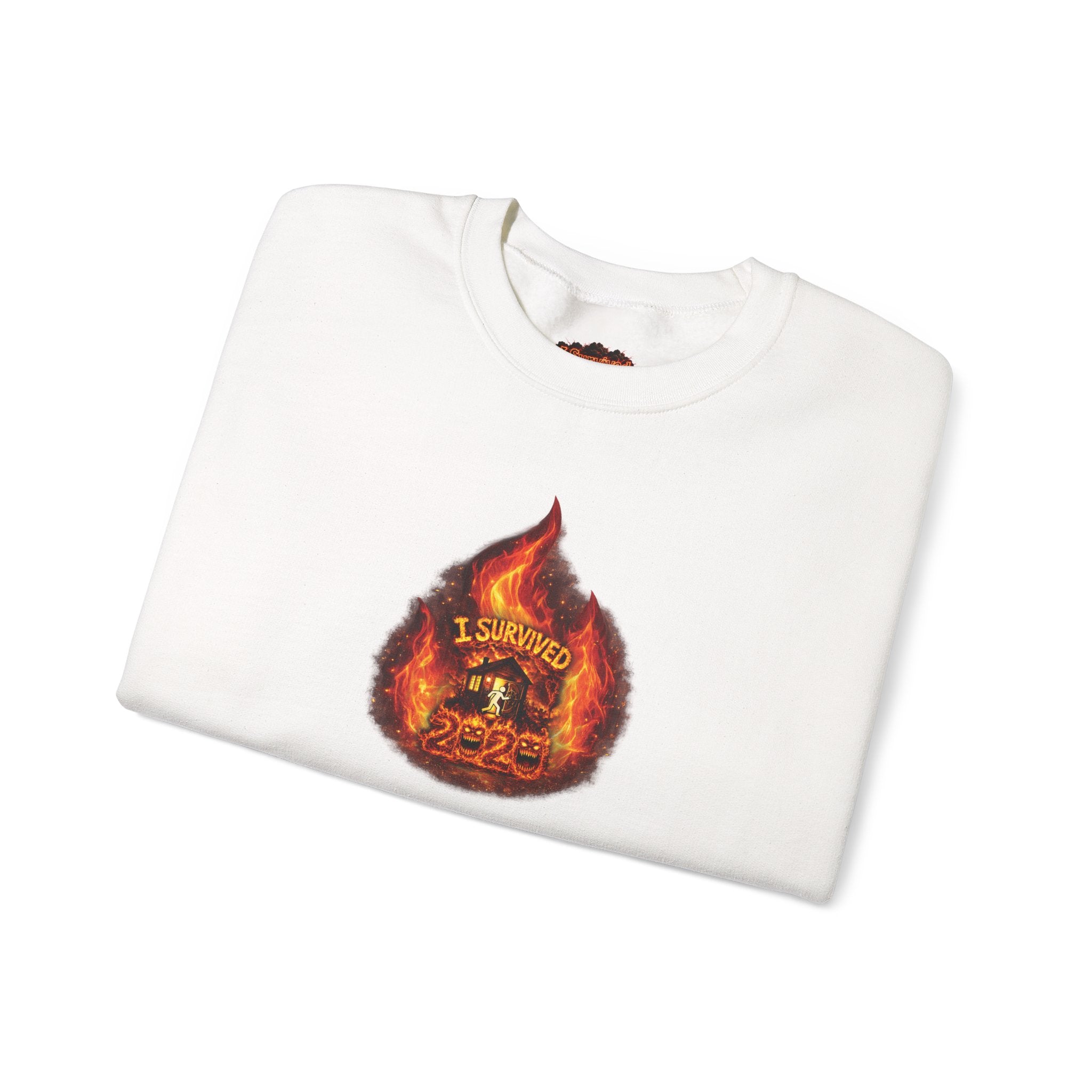 I Survived 2020 — WILDFIRES S2:E3: Director's Cut "The California Wildfires" Memorial Unisex Heavy Blend™ Crewneck Sweatshirt