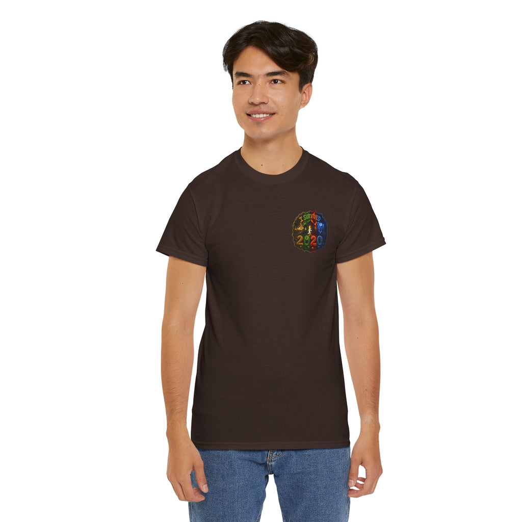 I Survived 2020 — "No Signal" Test Pattern Tee Alien Broadcast Finale Summer Premiere Unisex Heavy Cotton Tee