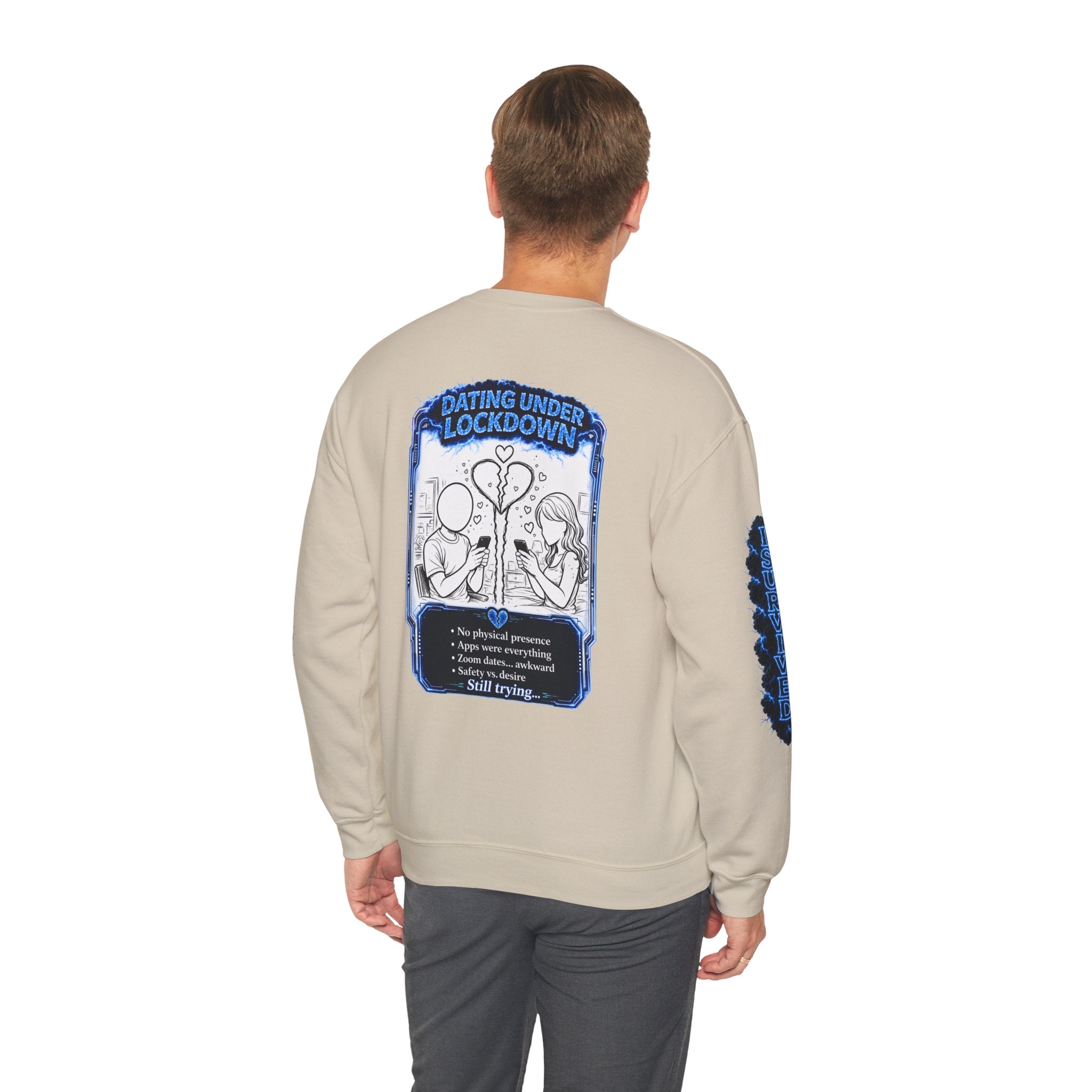 I Survived 2020 — LOCKDOWN S3:E2: Director's Cut Special Edition "Dating Under Lockdown" Unisex Heavy Blend™ Crewneck Sweatshirt