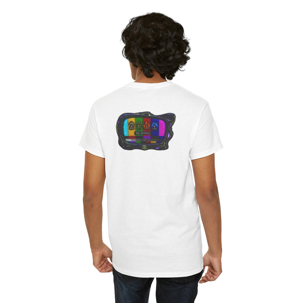 I Survived 2020 — "No Signal" Test Pattern Tee Alien Broadcast Finale Summer Premiere Unisex Heavy Cotton Tee