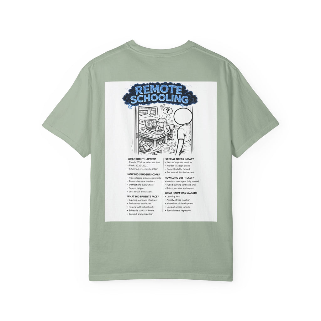 I Survived 2020 — S3:E3 "Remote Schooling" | Lockdown Edition Documentary Unisex Garment-Dyed T-shirt