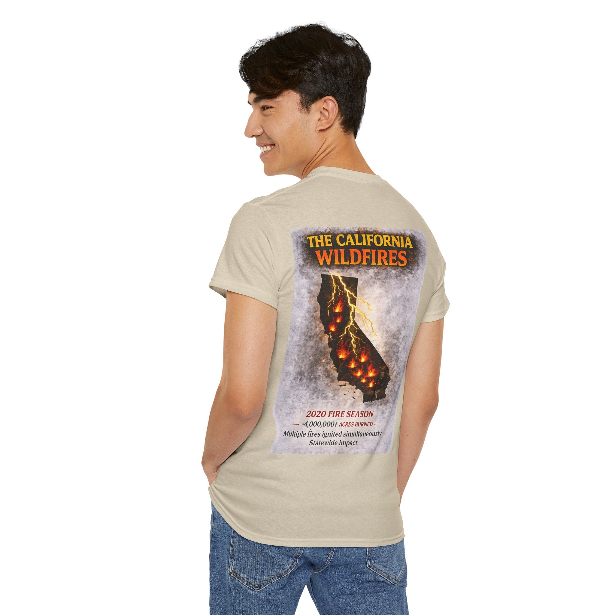I Survived 2020 — WILDFIRES S2:E3: Director's Cut "The California Wildfires" Memorial Unisex Heavy Cotton Tee