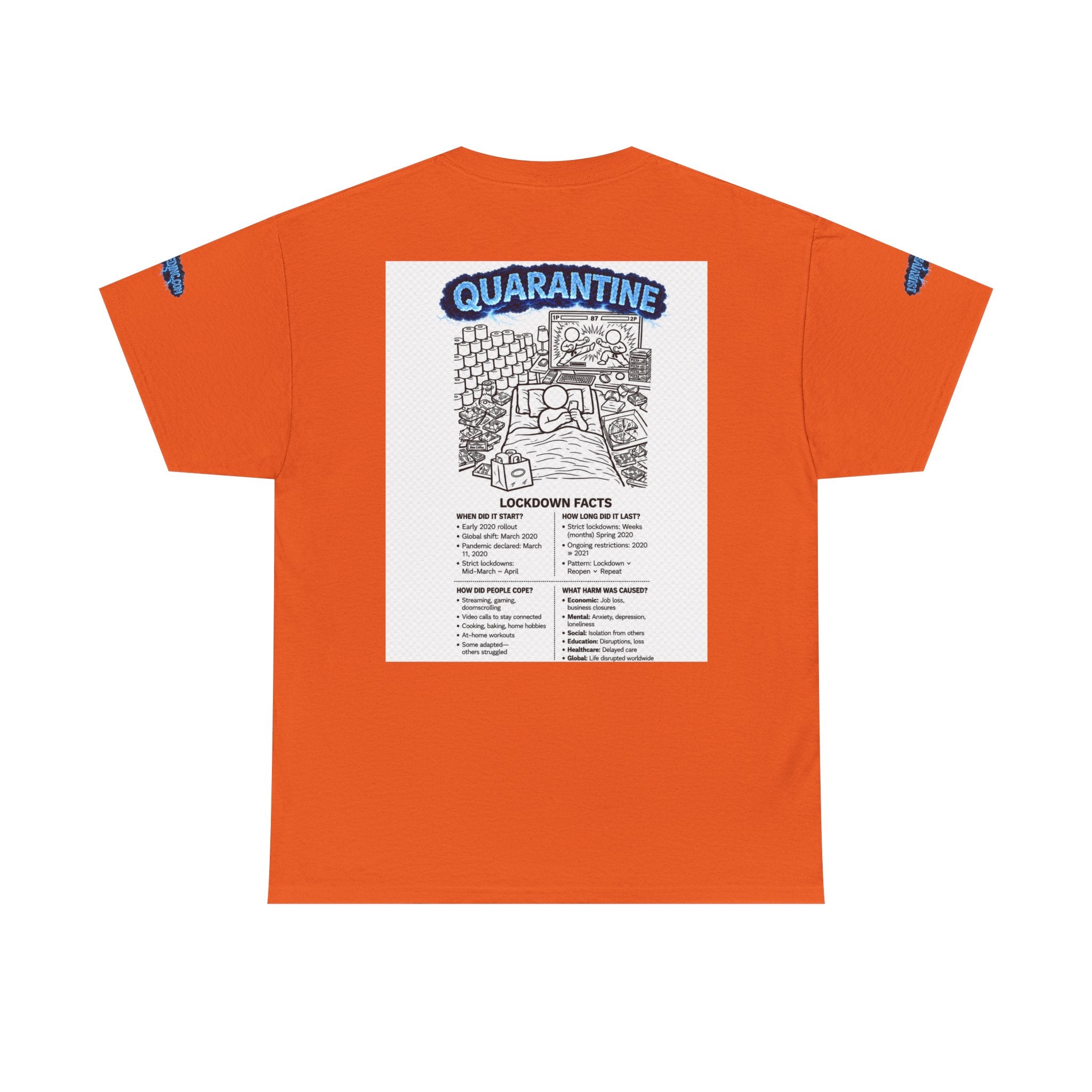 J'ai survécu à 2020 — S3:E1 « Quarantaine » | T-shirt unisexe en coton épais édition Confinement (ÉDITION SPÉCIALE)
