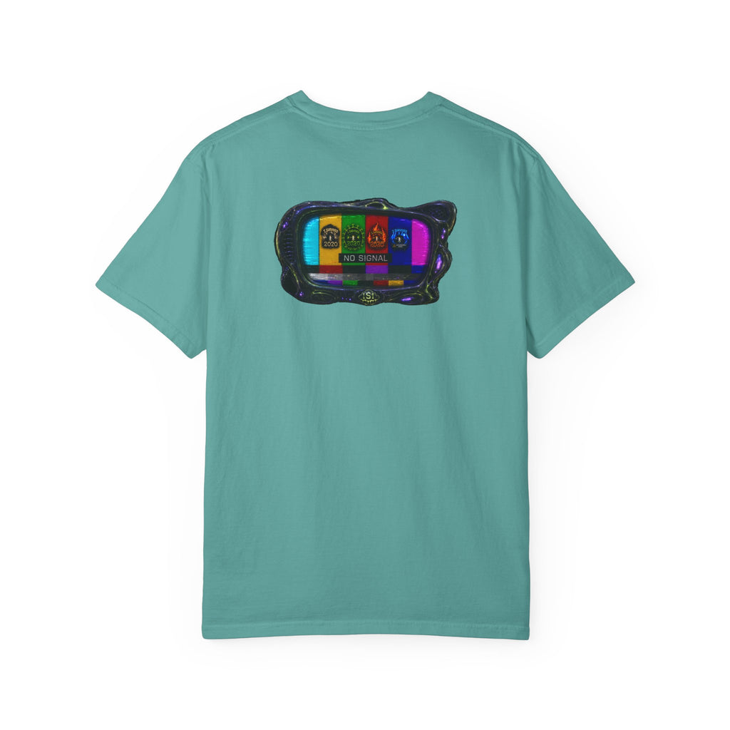 I Survived 2020 — "No Signal" Test Pattern Tee Alien Broadcast Finale Summer Premiere Unisex Garment-Dyed T-shirt