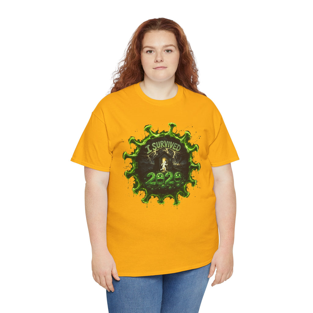I Survived 2020 — Director's Cut S1:E1 "COVID-19: The Coronavirus" | Pandemic Edition Unisex Heavy Cotton Tee