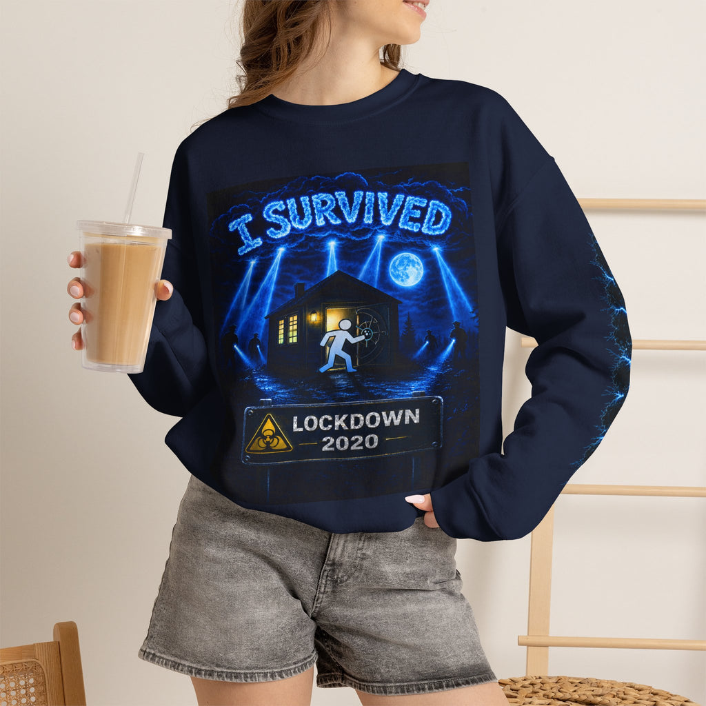 I Survived 2020 — LOCKDOWN S3:E2: Special Edition "Dating Under Lockdown" Unisex Heavy Blend™ Crewneck Sweatshirt