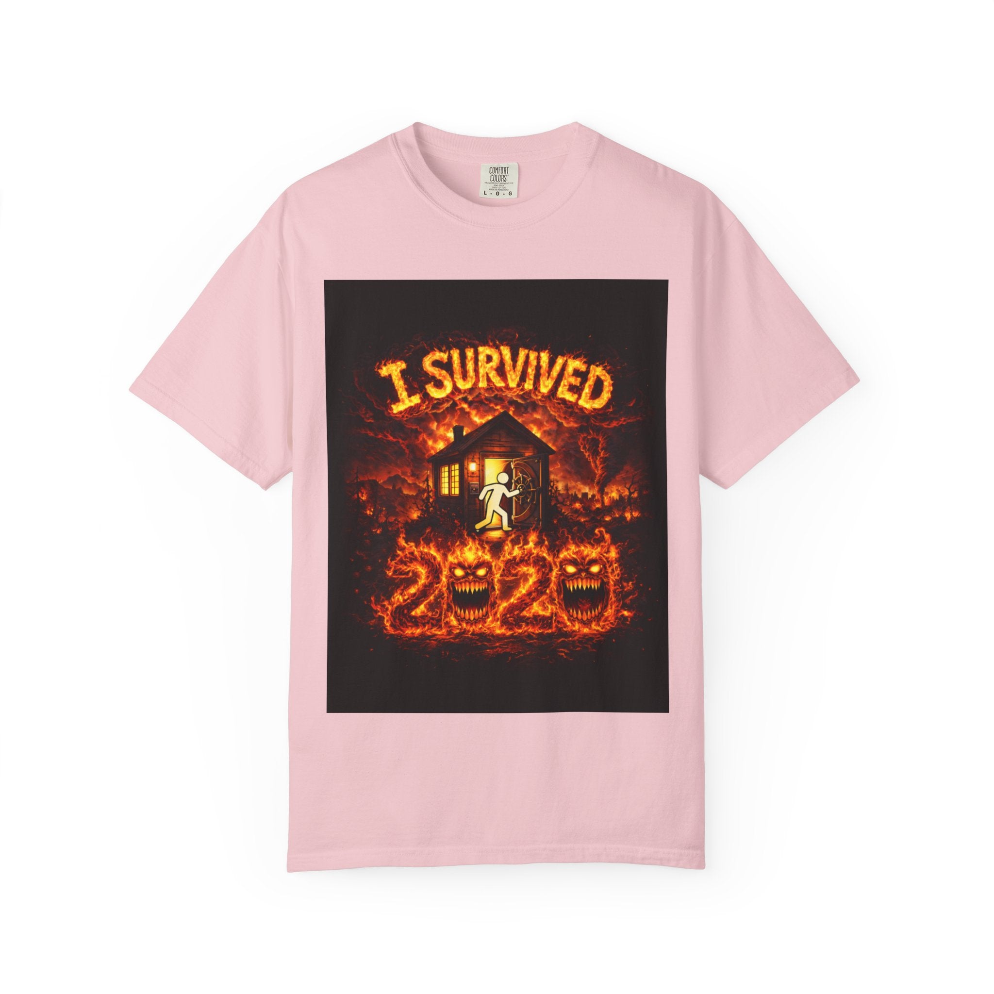 J'ai survécu à 2020 — S2:E3 "Les incendies de forêt en Californie" | T-shirt unisexe teint en plongée édition spéciale incendies de forêt