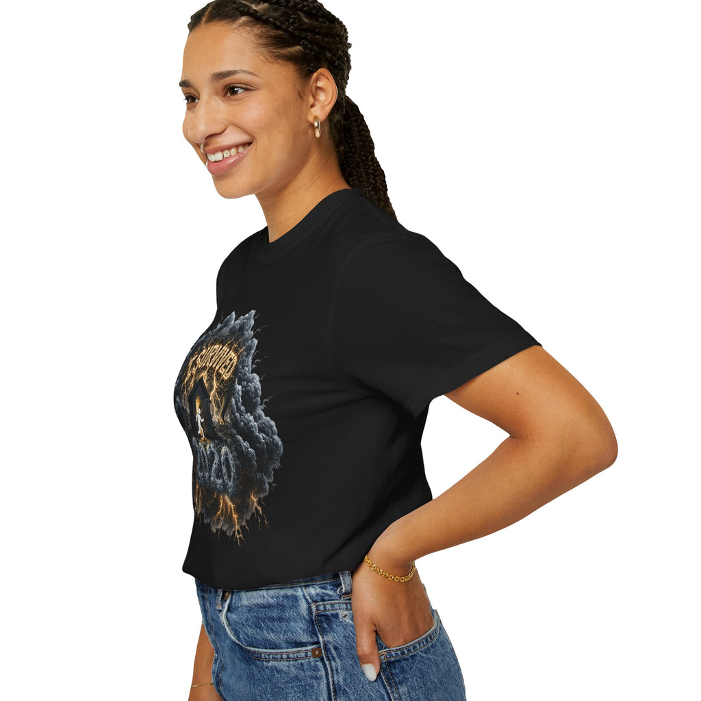 I Survived 2020 — Original Design Teaser Tee | Season 1 Premiere Drop Unisex Garment-Dyed T-shirt