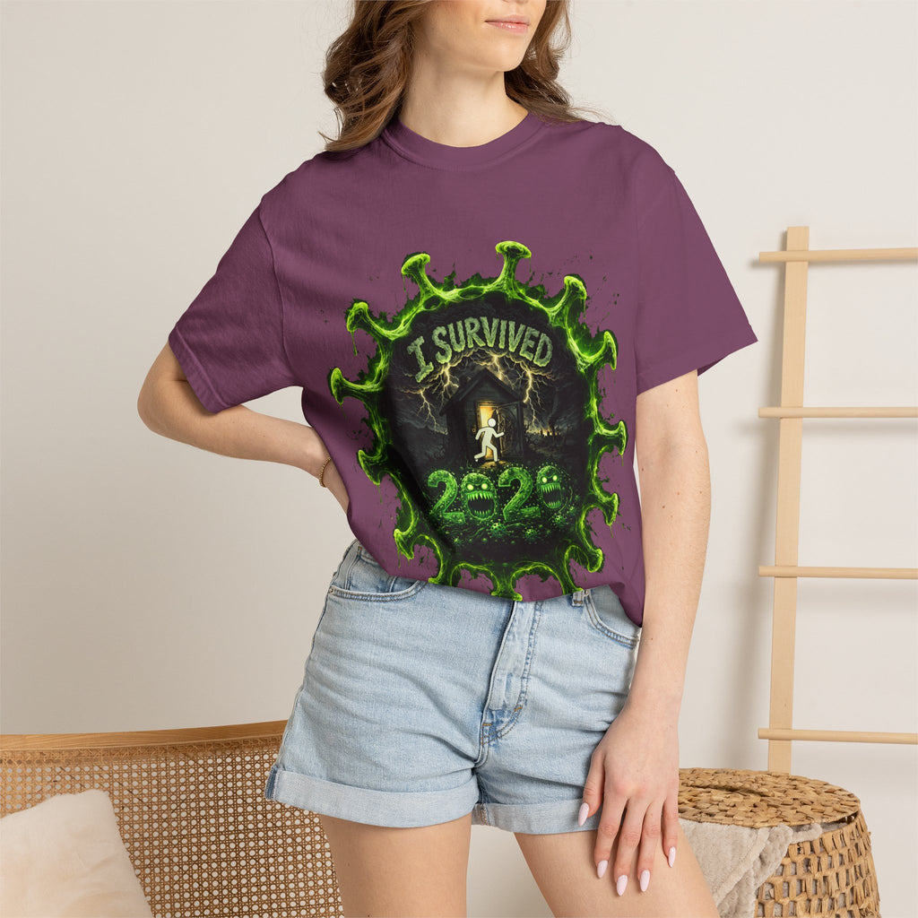 I Survived 2020 — Director's Cut S1:E4 "Mask Madness Mayhem Moment" | Pandemic Edition Unisex Garment-Dyed T-shirt