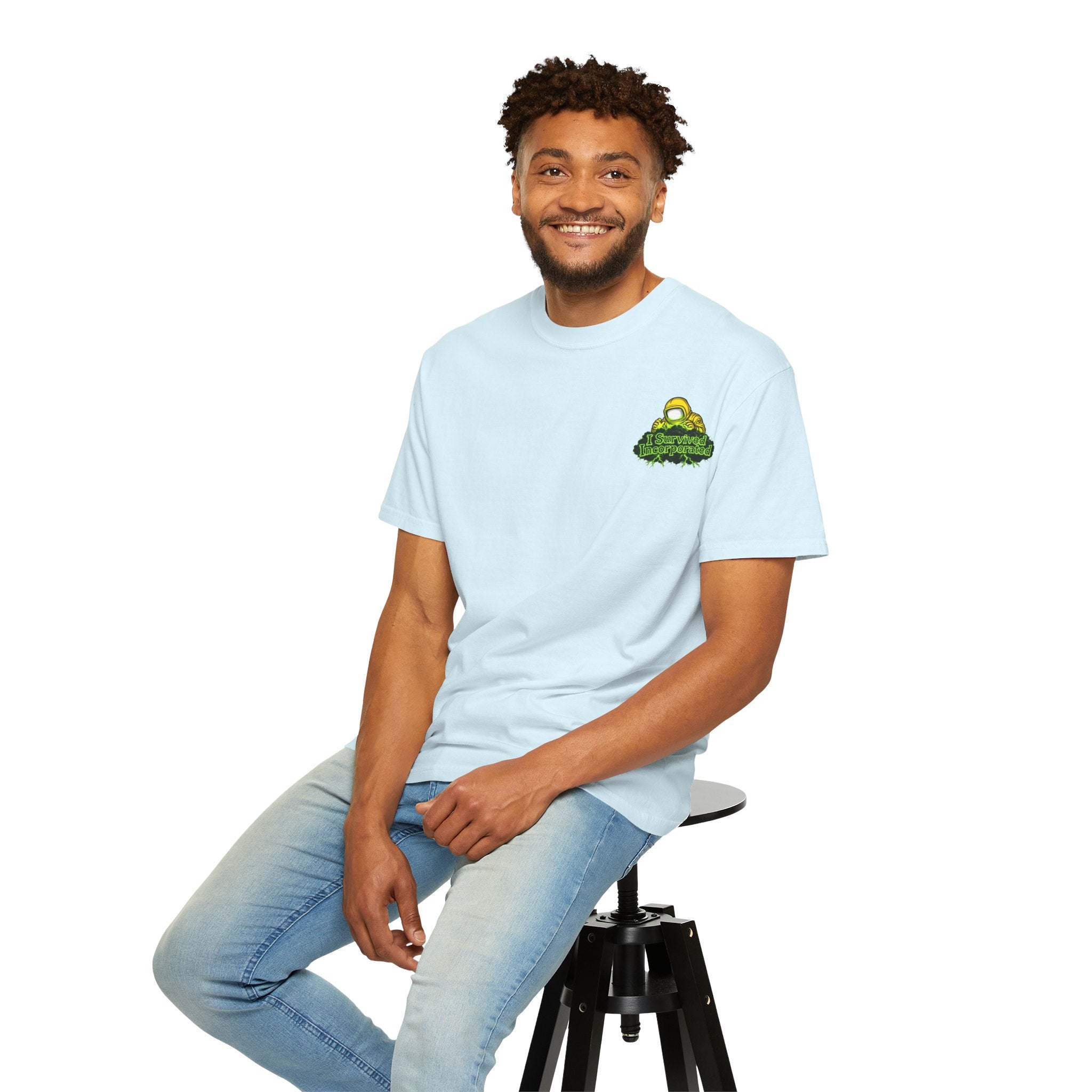 I Survived 2020 — "Please Stand By" Test Pattern Toxic Signal Tee Summer Premiere Unisex Garment-Dyed T-shirt