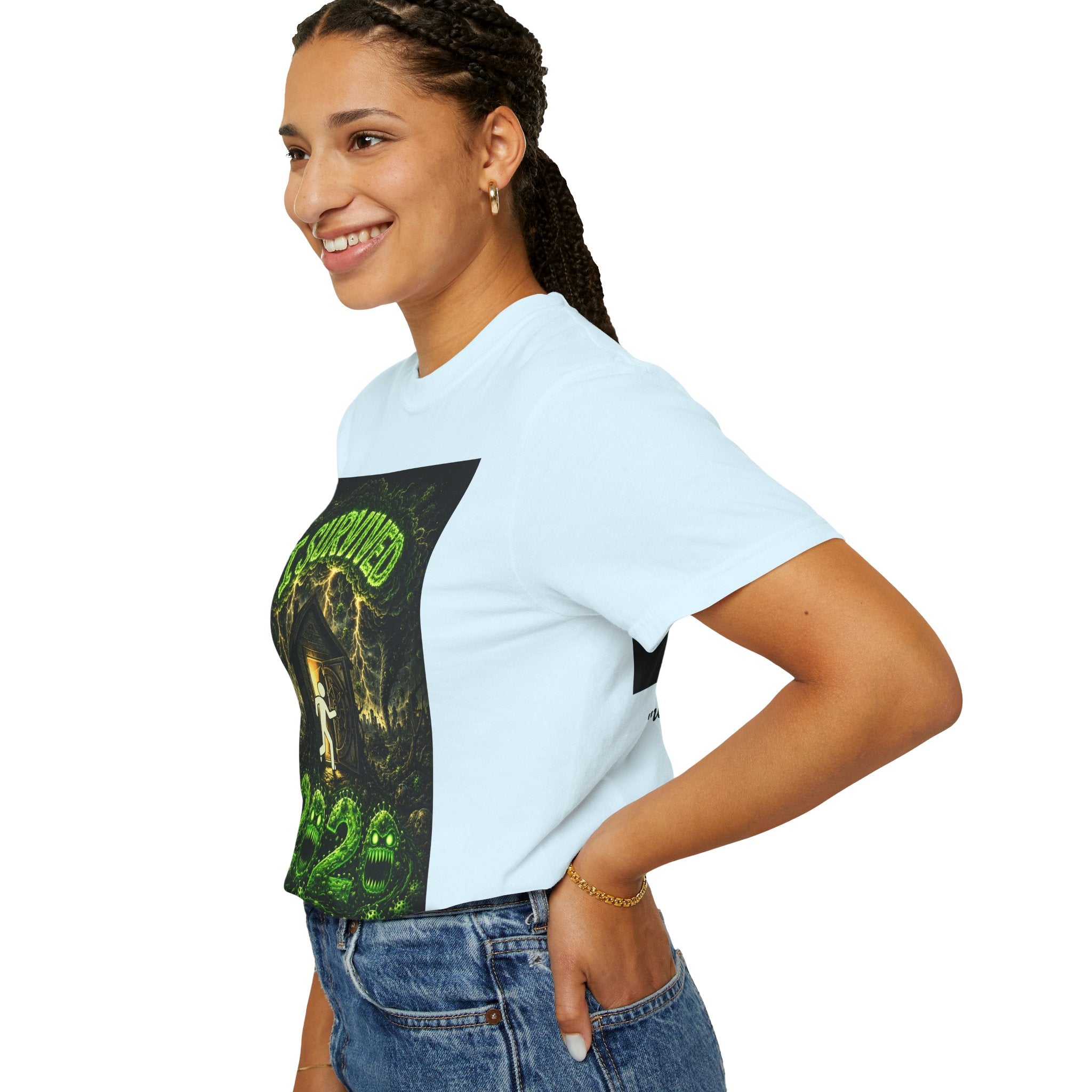 I Survived 2020 — S1:E3 "The Jab!" | Pandemic Edition Unisex Garment-Dyed T-shirt