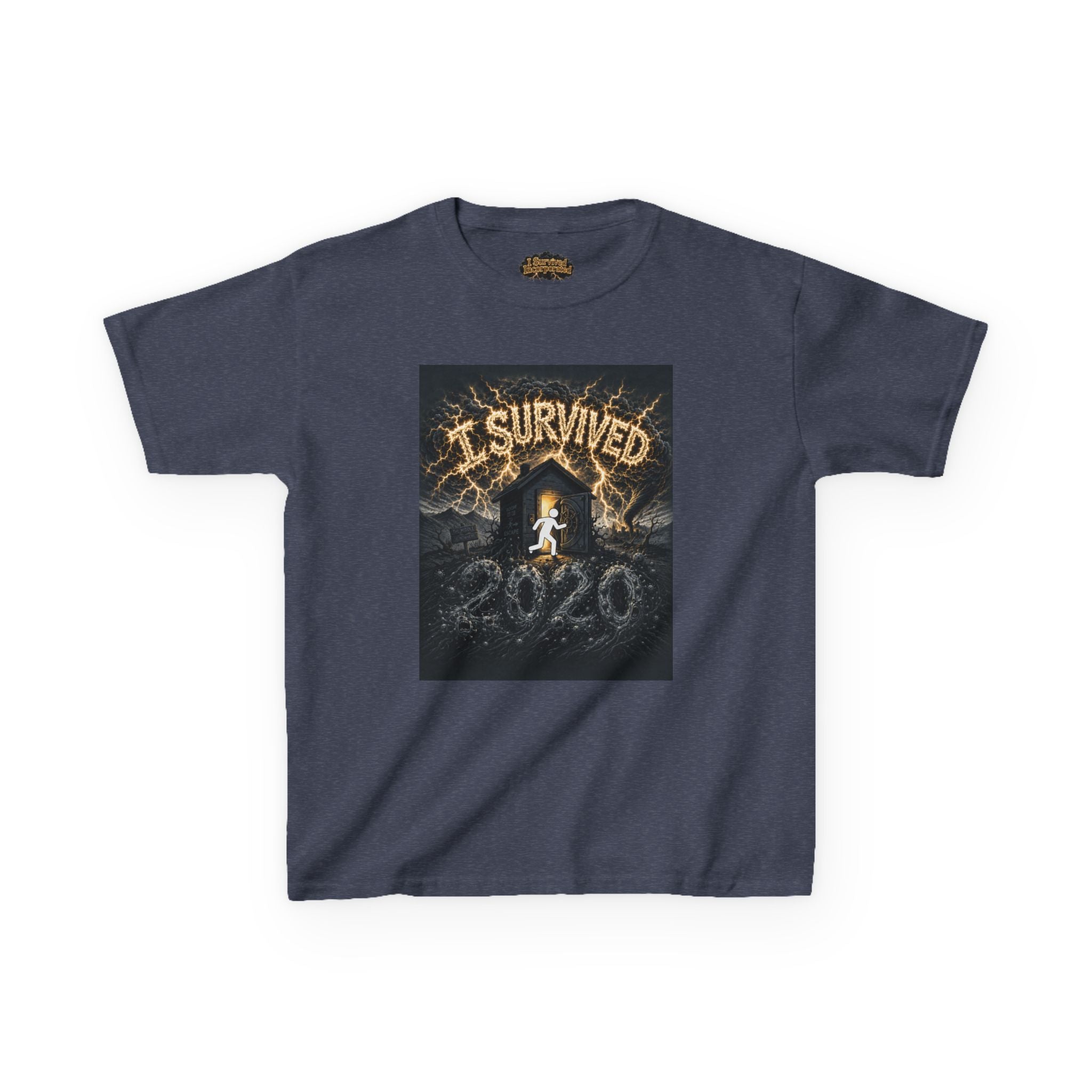 I Survived 2020 — Original Design Teaser Tee | Season 1 Premiere Drop Kids Heavy Cotton™ Tee