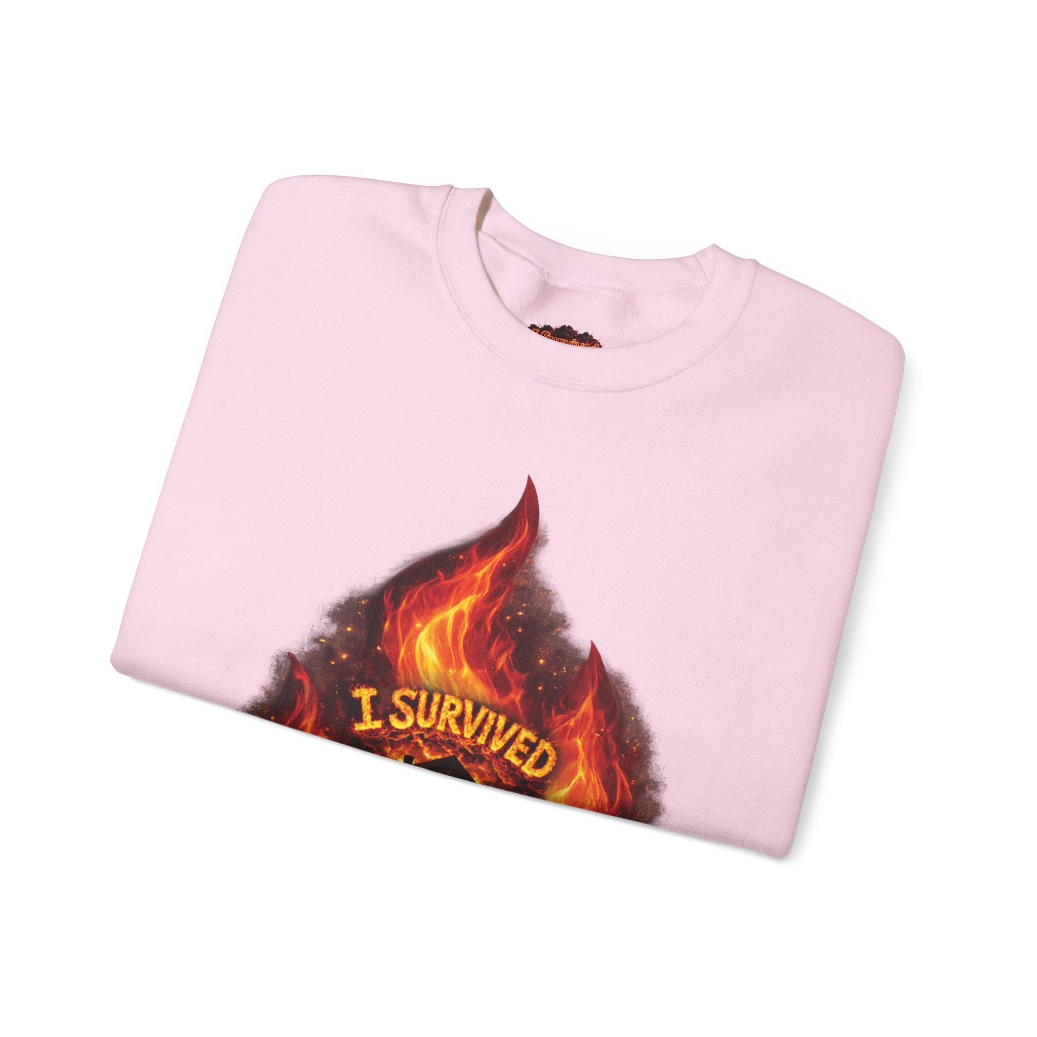 I Survived 2020 — Director's Cut S2:E1 "Berry Creek" | Wildfire Edition Memorial Unisex Heavy Blend™ Crewneck Sweatshirt