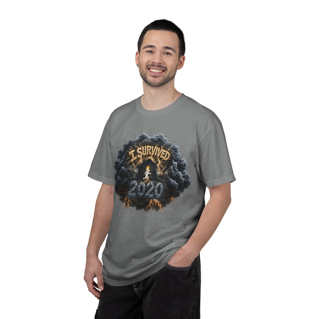 I Survived 2020 — Original Design Teaser Tee | Season 1 Premiere Drop Unisex Garment-Dyed T-shirt