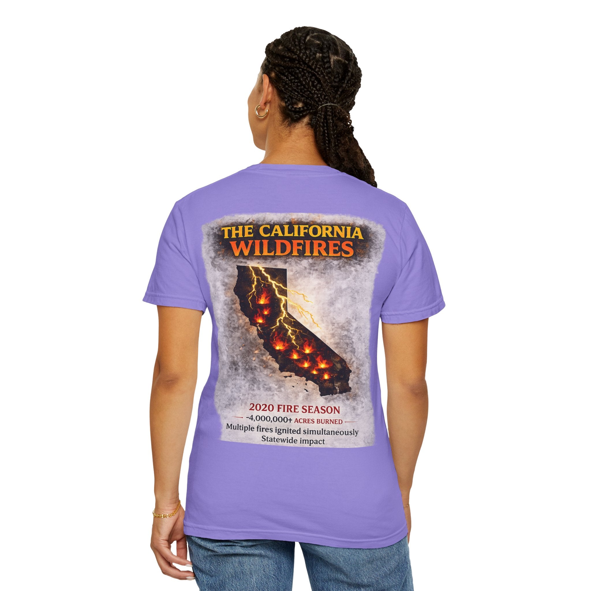 I Survived 2020 — S2:E3 "The California Wildfires" | Wildfire Edition Memorial Unisex Garment-Dyed T-shirt