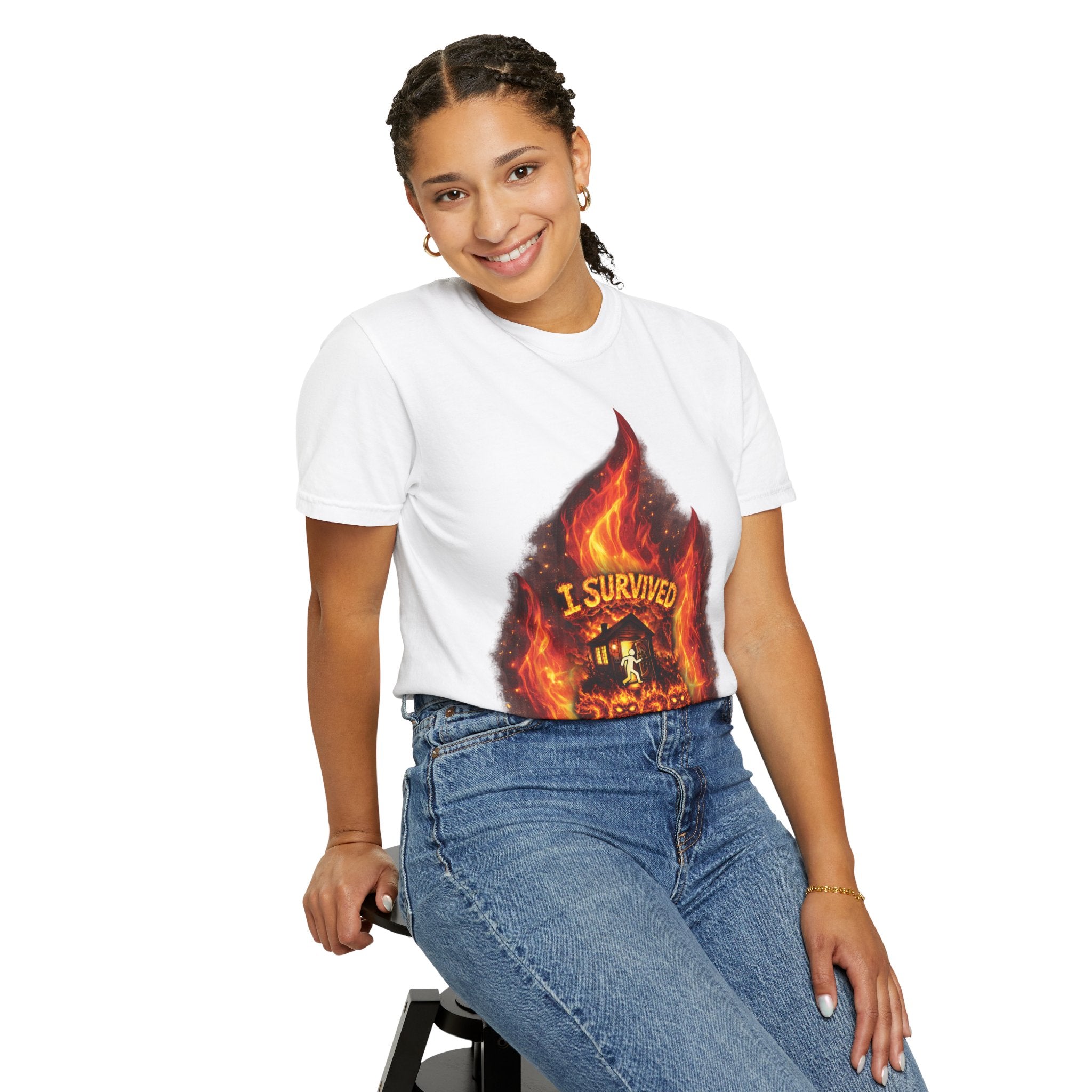 I Survived 2020 — Director's Cut S2:E1 "Berry Creek" | Wildfire Edition Memorial Unisex Garment-Dyed T-shirt