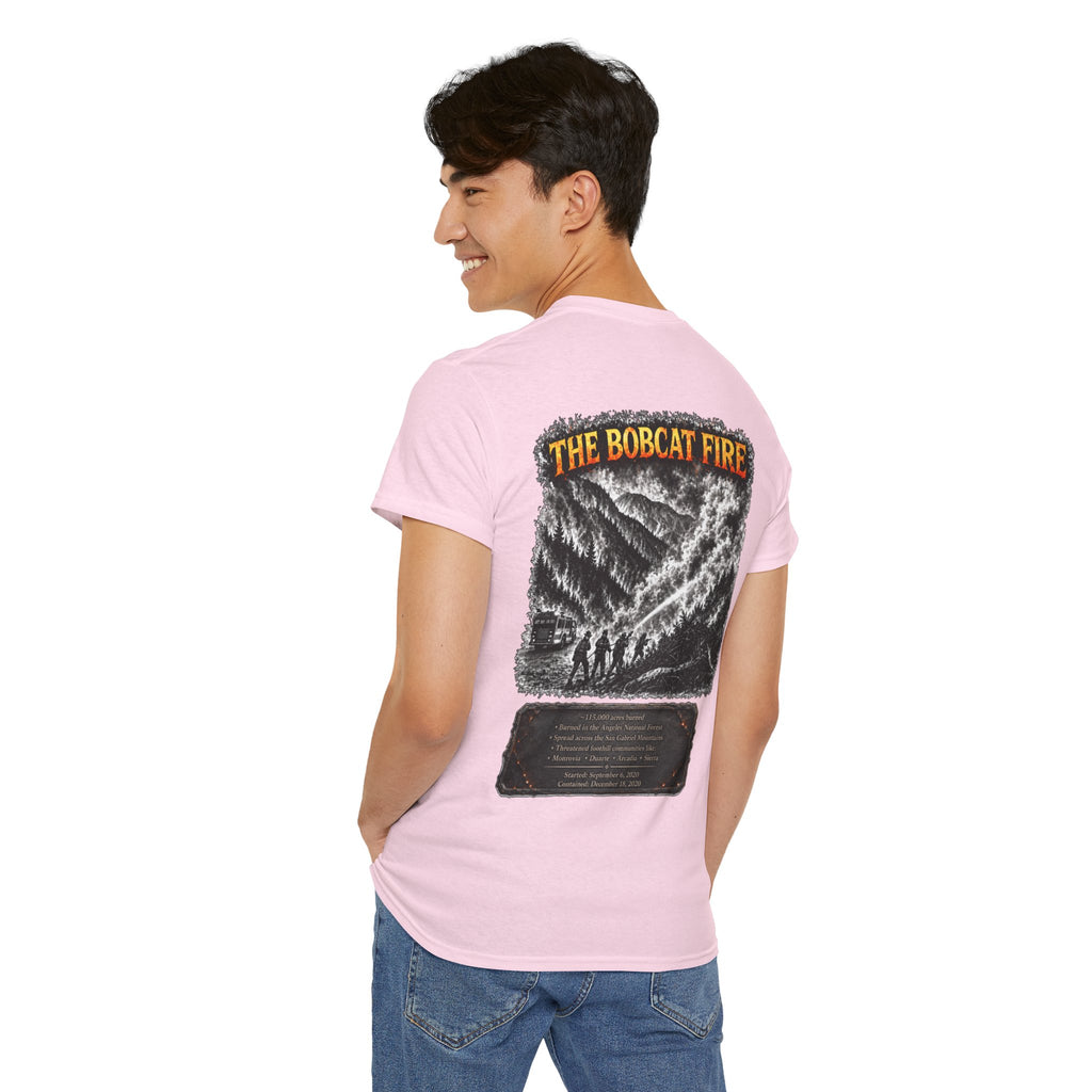 I Survived 2020 — WILDFIRES S2:E2: Director's Cut "The Bobcat Fire" Memorial Unisex Heavy Cotton Tee