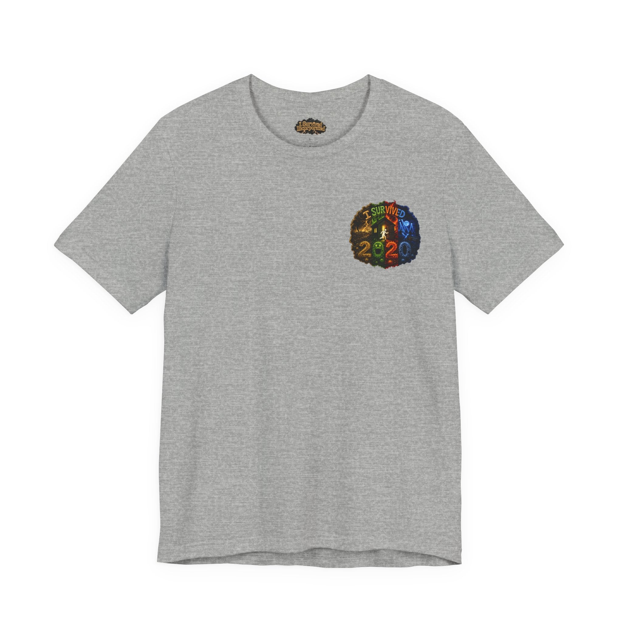 I Survived 2020 — "No Signal" Test Pattern Tee Alien Broadcast Finale Summer Premiere Unisex Jersey Short Sleeve Tee