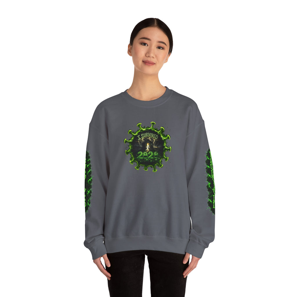 I Survived 2020 — PANDEMIC S1:E1: Director's Cut "COVID-19: The Coronavirus" Unisex Heavy Blend™ Crewneck Sweatshirt
