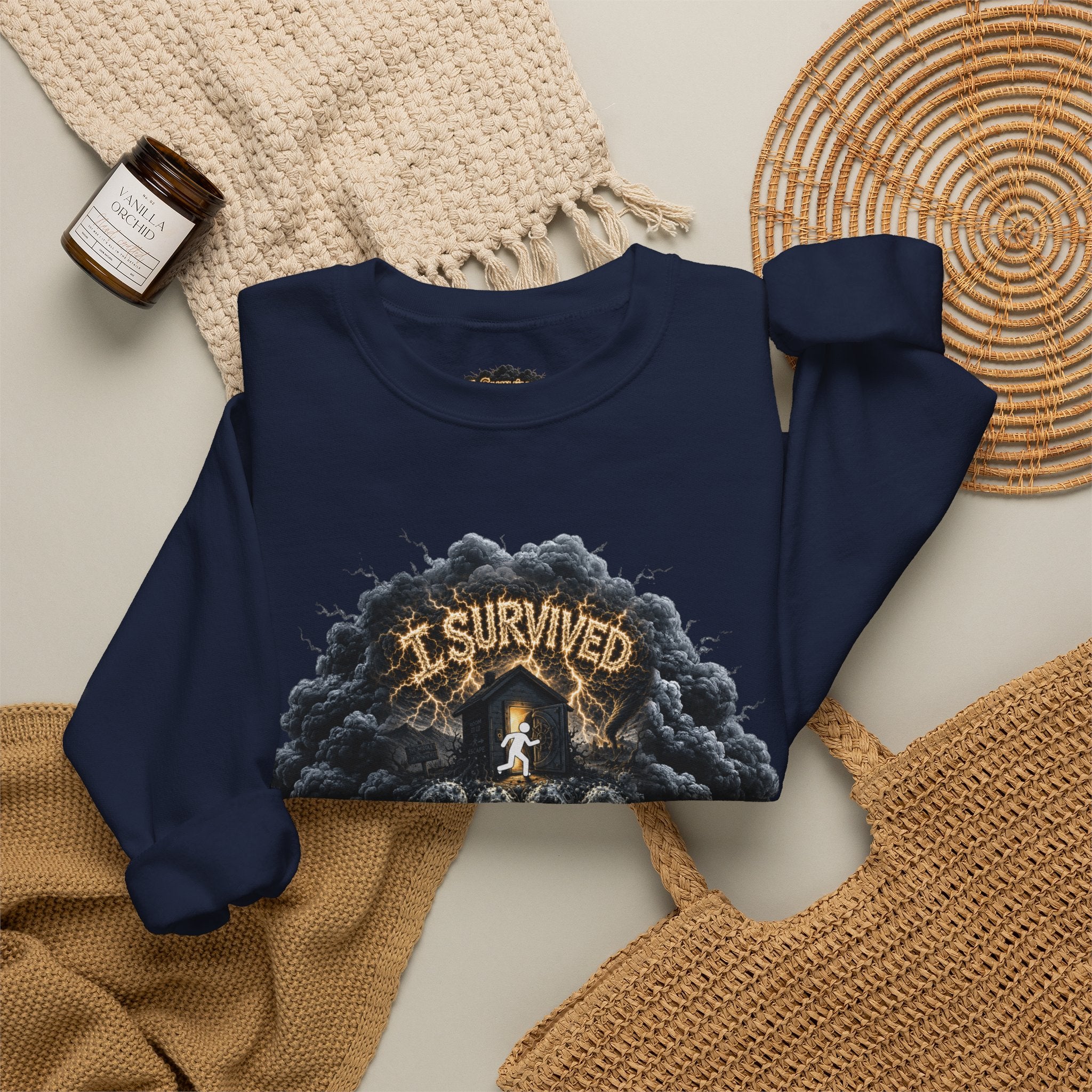 I Survived 2020 — Director's Cut Original Design Teaser Tee | Season 1 Premiere Drop Unisex Heavy Blend™ Crewneck Sweatshirt (SPECIAL EDITION)