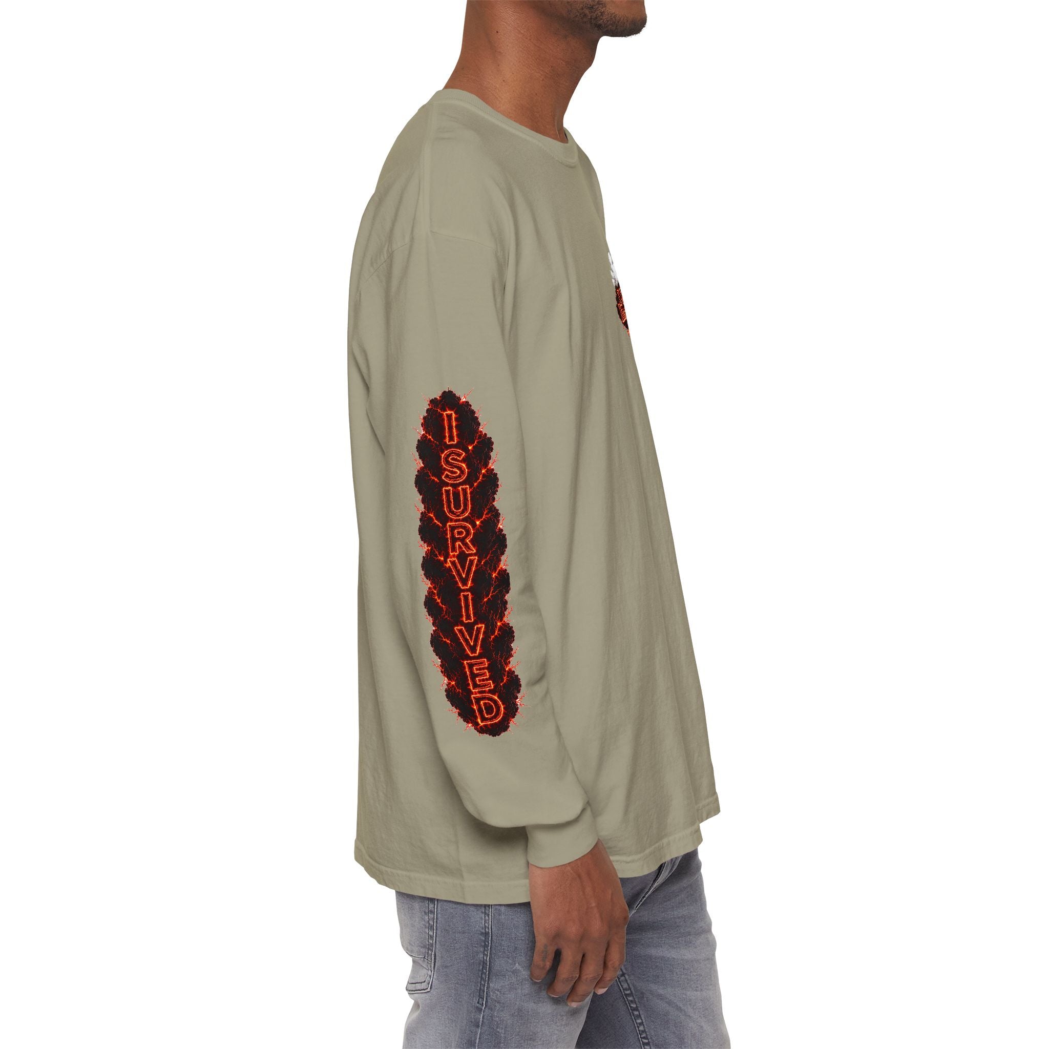 I Survived 2020 — "Please Stand By" Test Pattern Tee Special Edition Wildfire Signal Edition Summer Premiere Unisex Garment-Dyed Long Sleeve T-Shirt