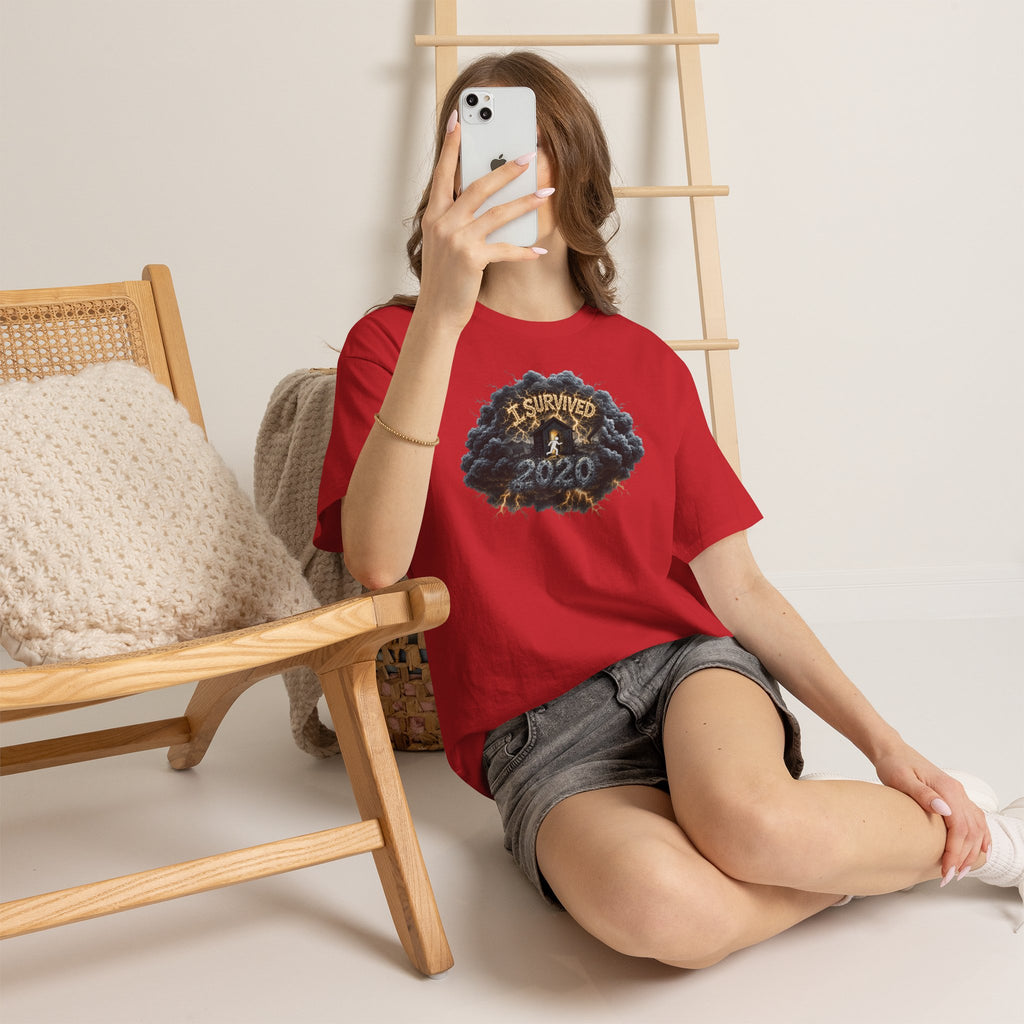 I Survived 2020 — Director's Cut Original Design Teaser Tee | Season 1 Premiere Drop Unisex Heavy Cotton Tee