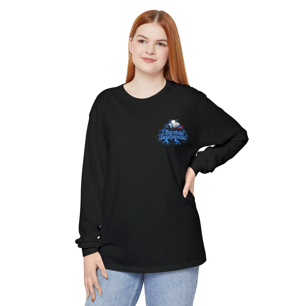 I Survived 2020 — "Please Stand By" Test Pattern Tee Lockdown Edition Summer Exclusive Unisex Garment-Dyed Long Sleeve T-Shirt