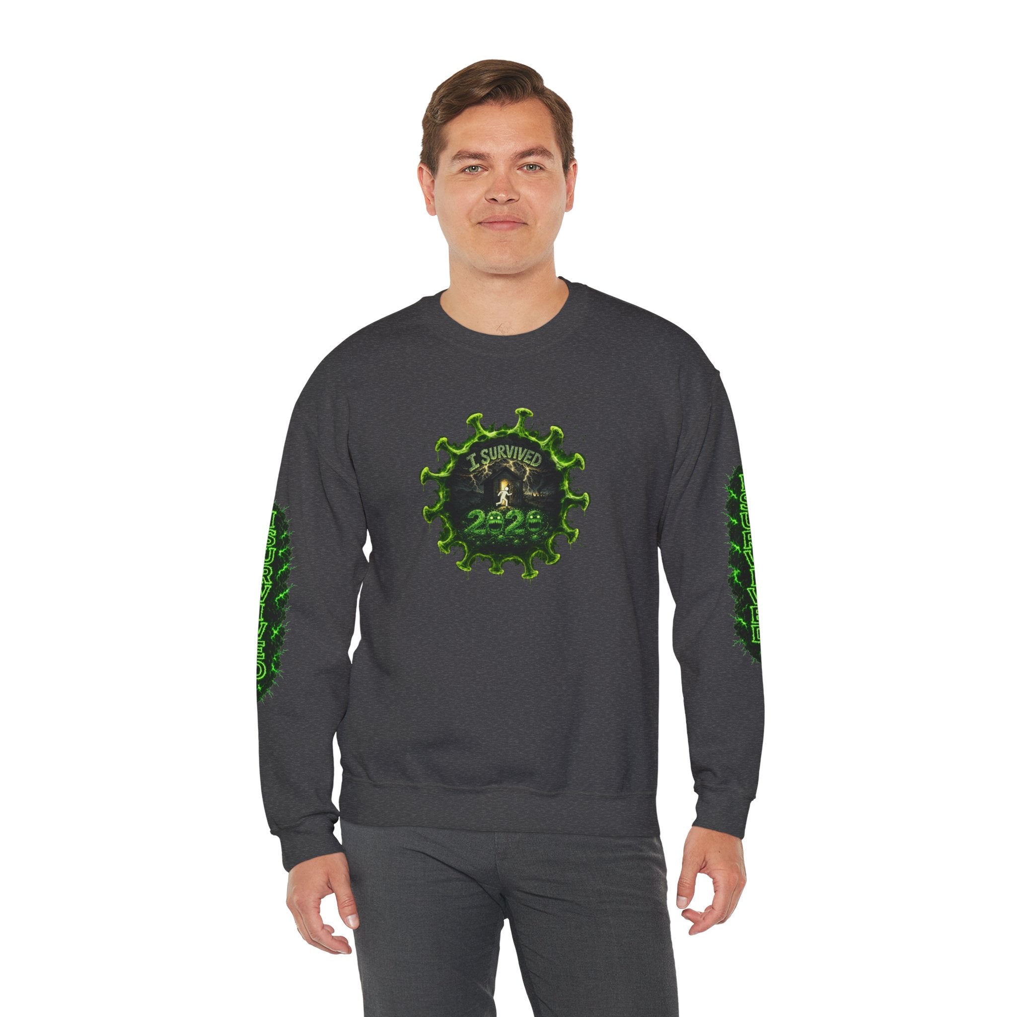 I Survived 2020 — PANDEMIC S1:E5: Director's Cut "Delivery Doomsday" Unisex Heavy Blend™ Crewneck Sweatshirt
