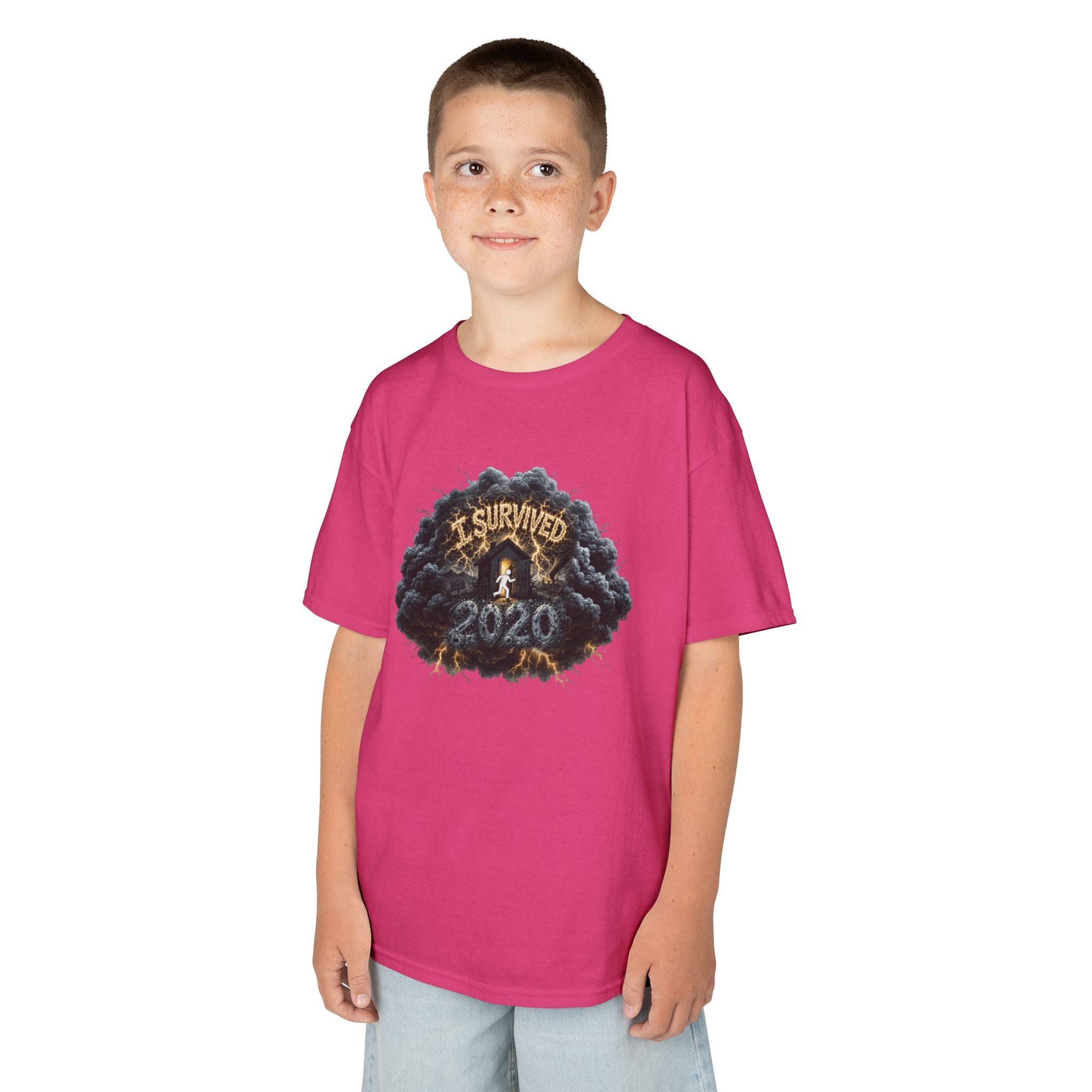 I Survived 2020 — Director's Cut Original Design Teaser Tee | Season 1 Premiere Drop Kids Heavy Cotton™ Tee