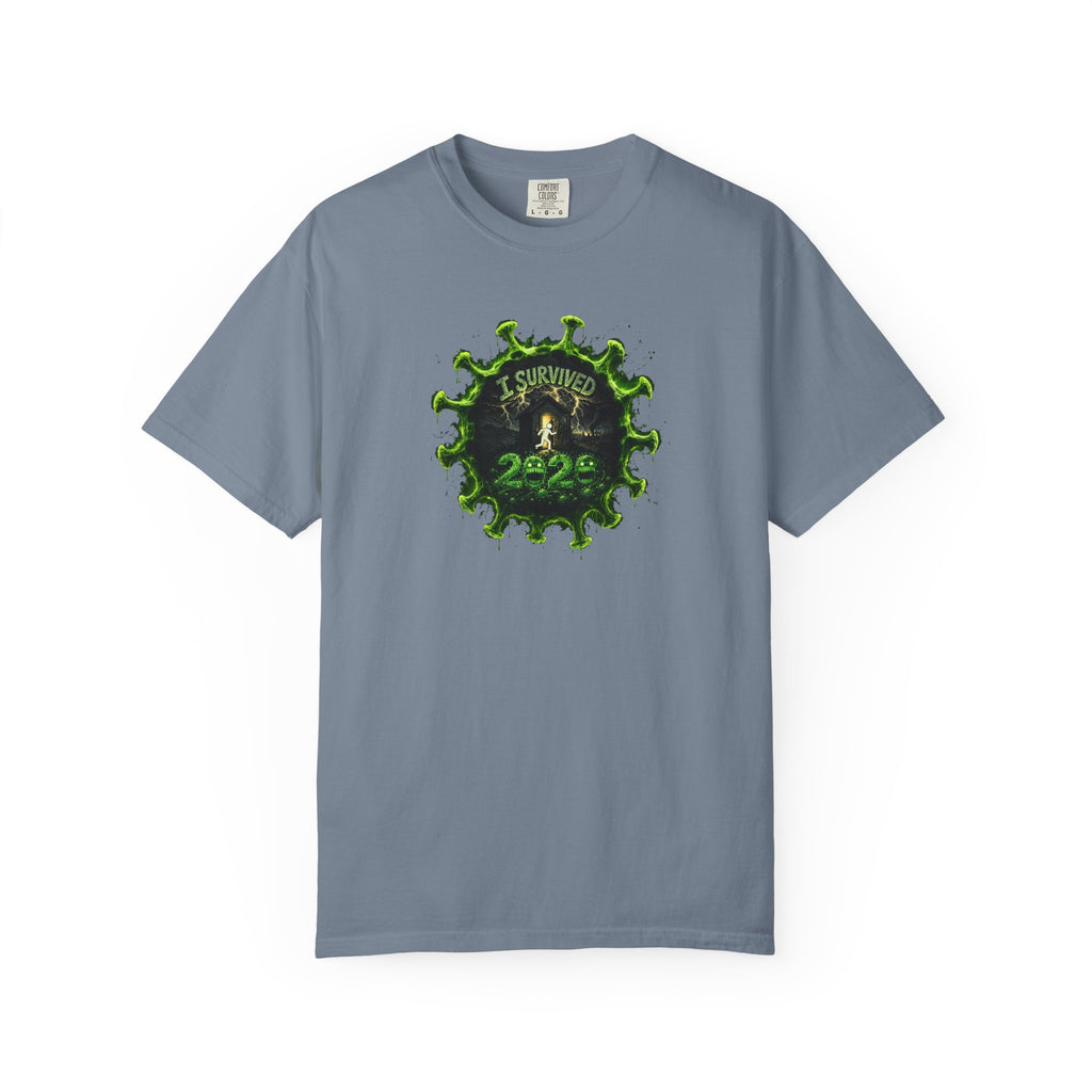 I Survived 2020 — PANDEMIC S1:E3: Director's Cut "The Jab!" Unisex Garment-Dyed T-shirt