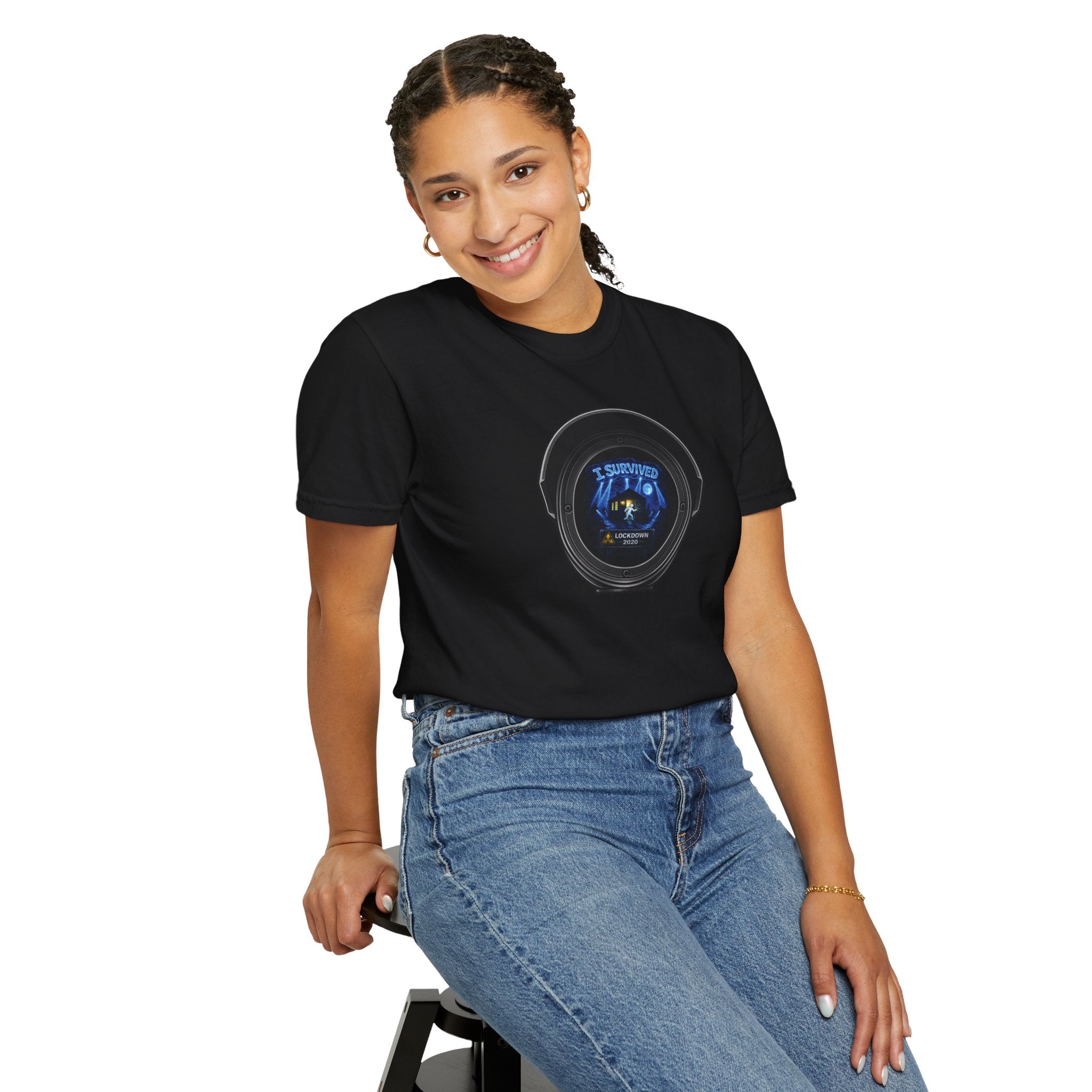 I Survived 2020 —  LOCKDOWN S3:E1: Director's Cut "Quarantine" Unisex Garment-Dyed T-shirt