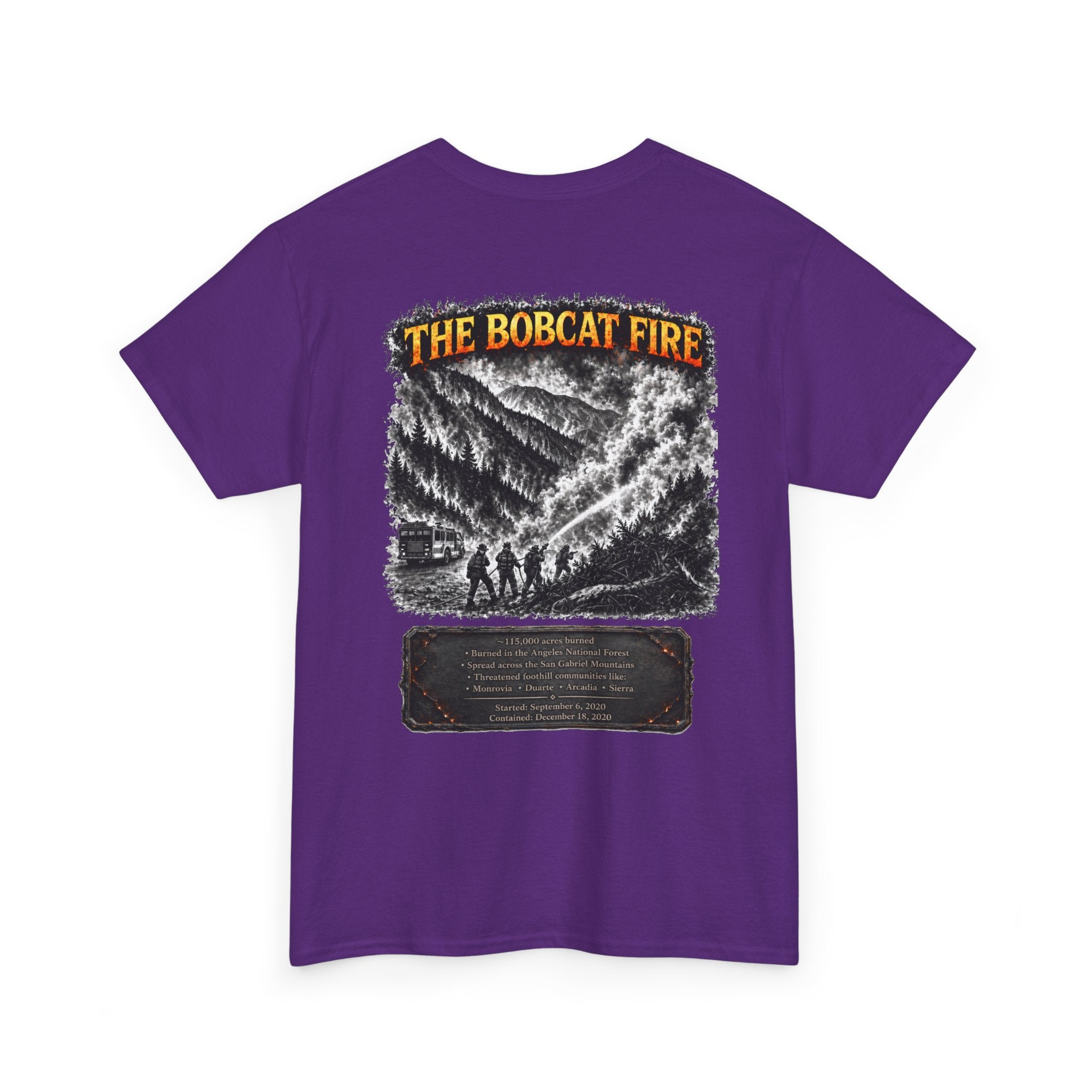 I Survived 2020 — Director's Cut S2:E2 "The Bobcat Fire" | Wildfire Edition Memorial Unisex Heavy Cotton Tee