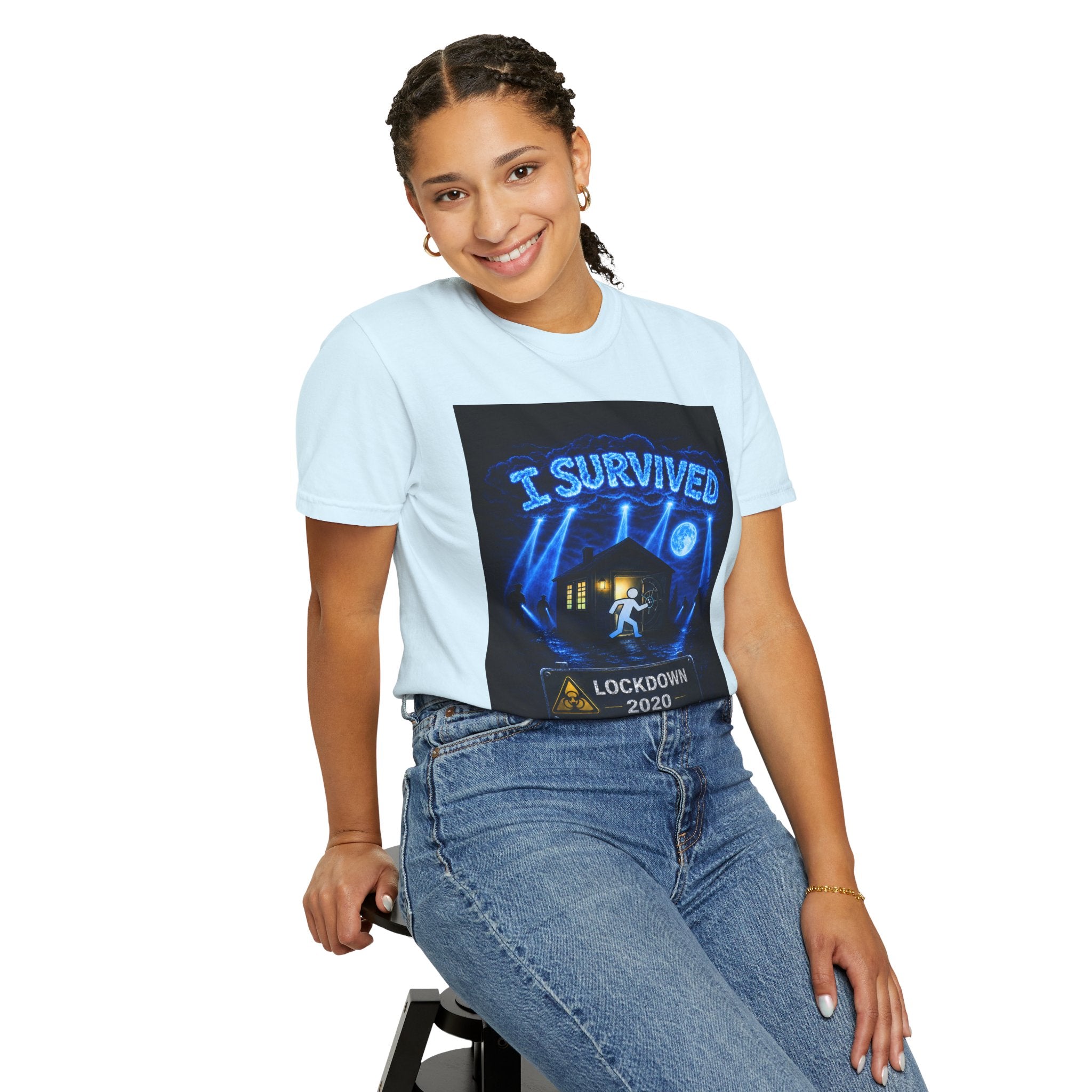 I Survived 2020 — LOCKDOWN S3:E2: "Dating Under Lockdown" Unisex Garment-Dyed T-shirt