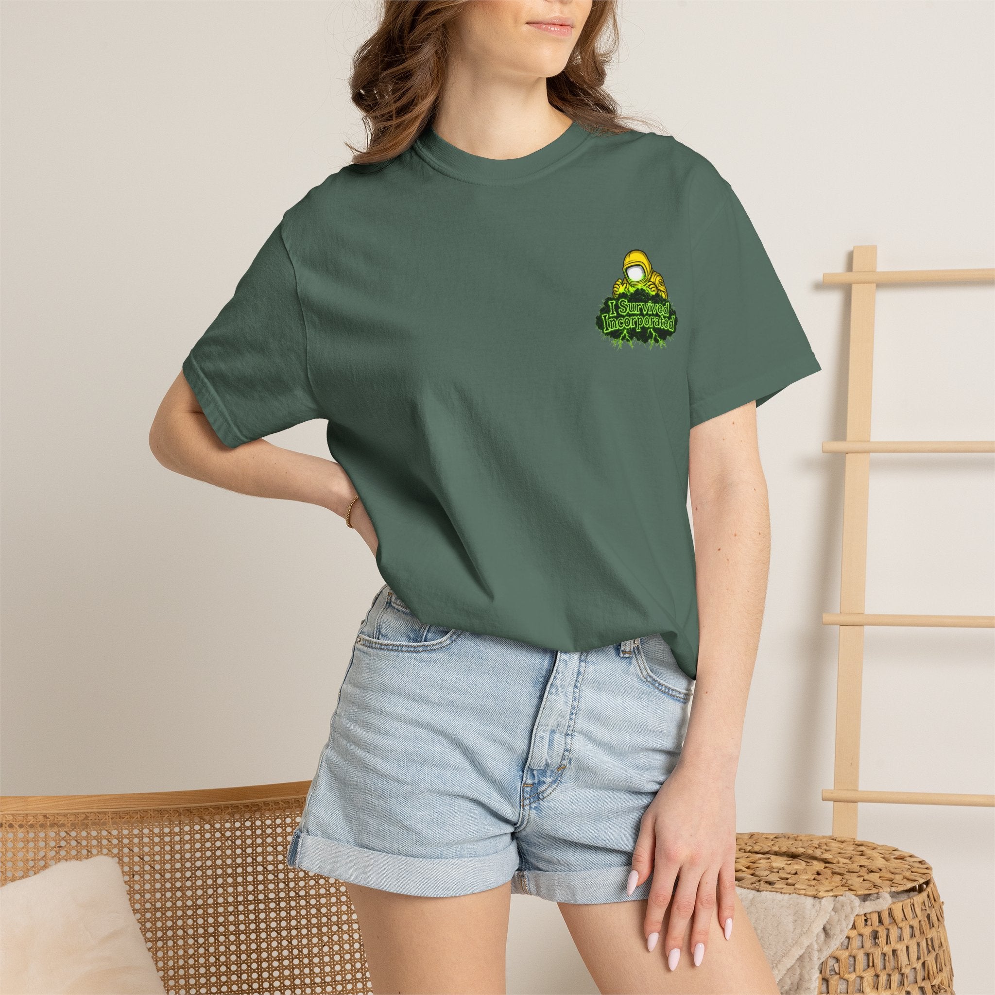 I Survived 2020 — "Please Stand By" Test Pattern Toxic Signal Tee Summer Premiere Unisex Garment-Dyed T-shirt