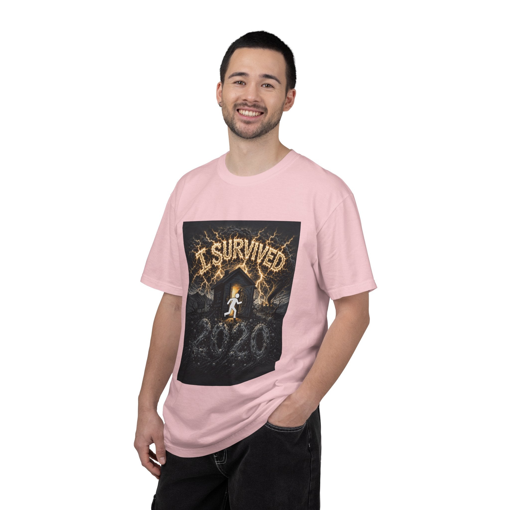 I Survived 2020 — Original Design Teaser Tee | Season 1 Premiere Drop Unisex Garment-Dyed T-shirt