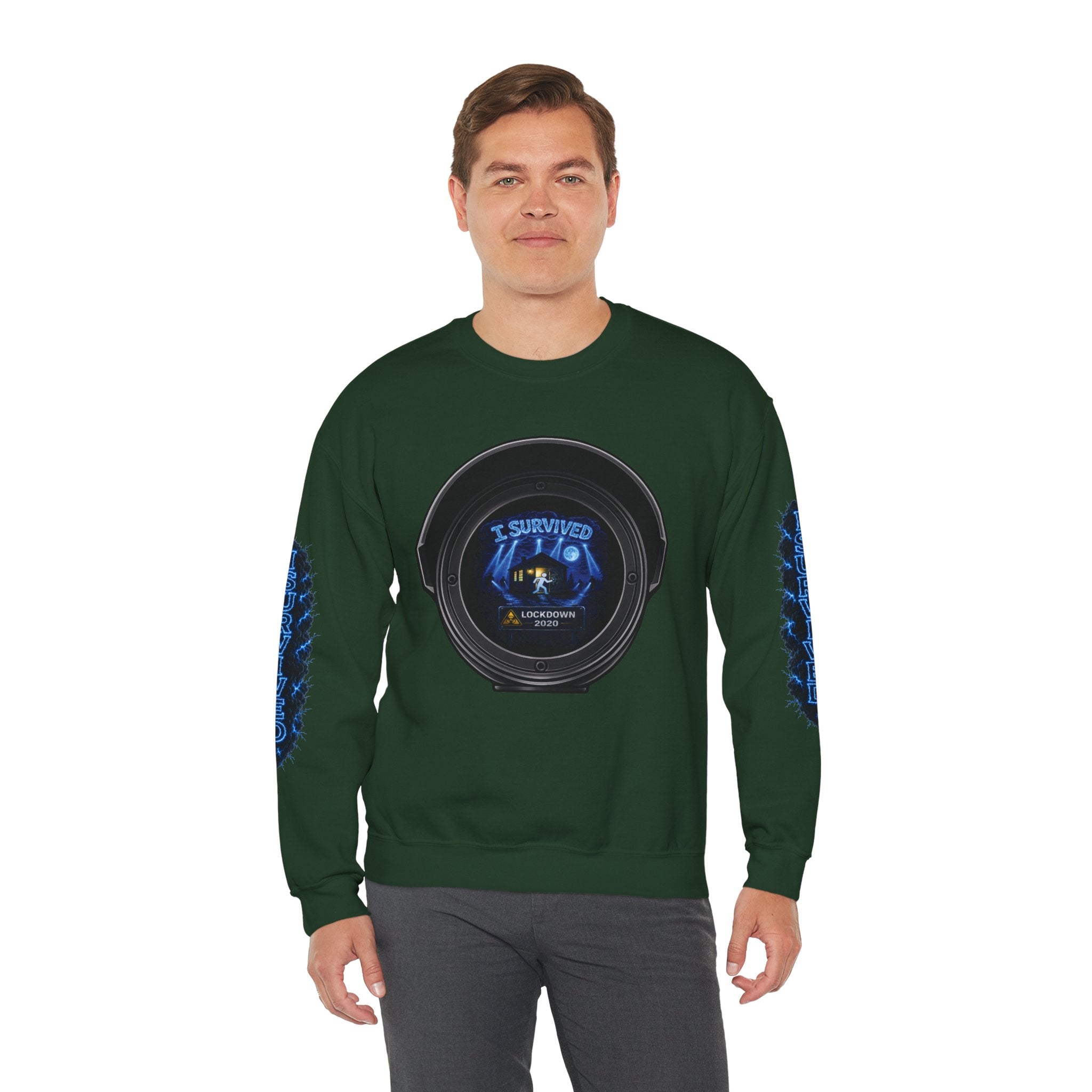 I Survived 2020 — Director's Cut S3:E4 "Working From Home" | Mid-Season Finale Pt. 1 | Lockdown Edition Documentary Unisex Heavy Blend™ Crewneck Sweatshirt